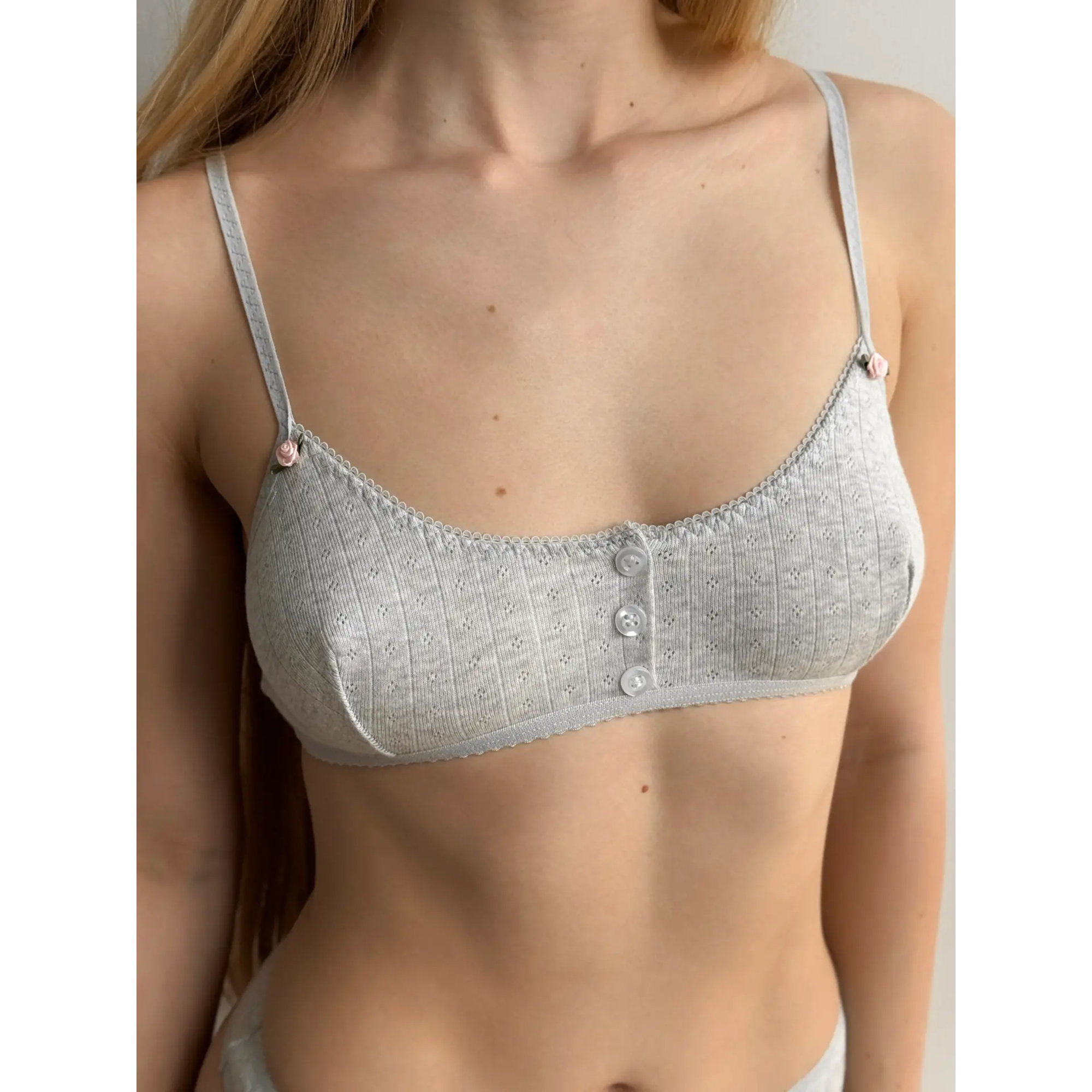 

Топ жіночий Miso Рібана, світло-сірий, розмір L (14591)