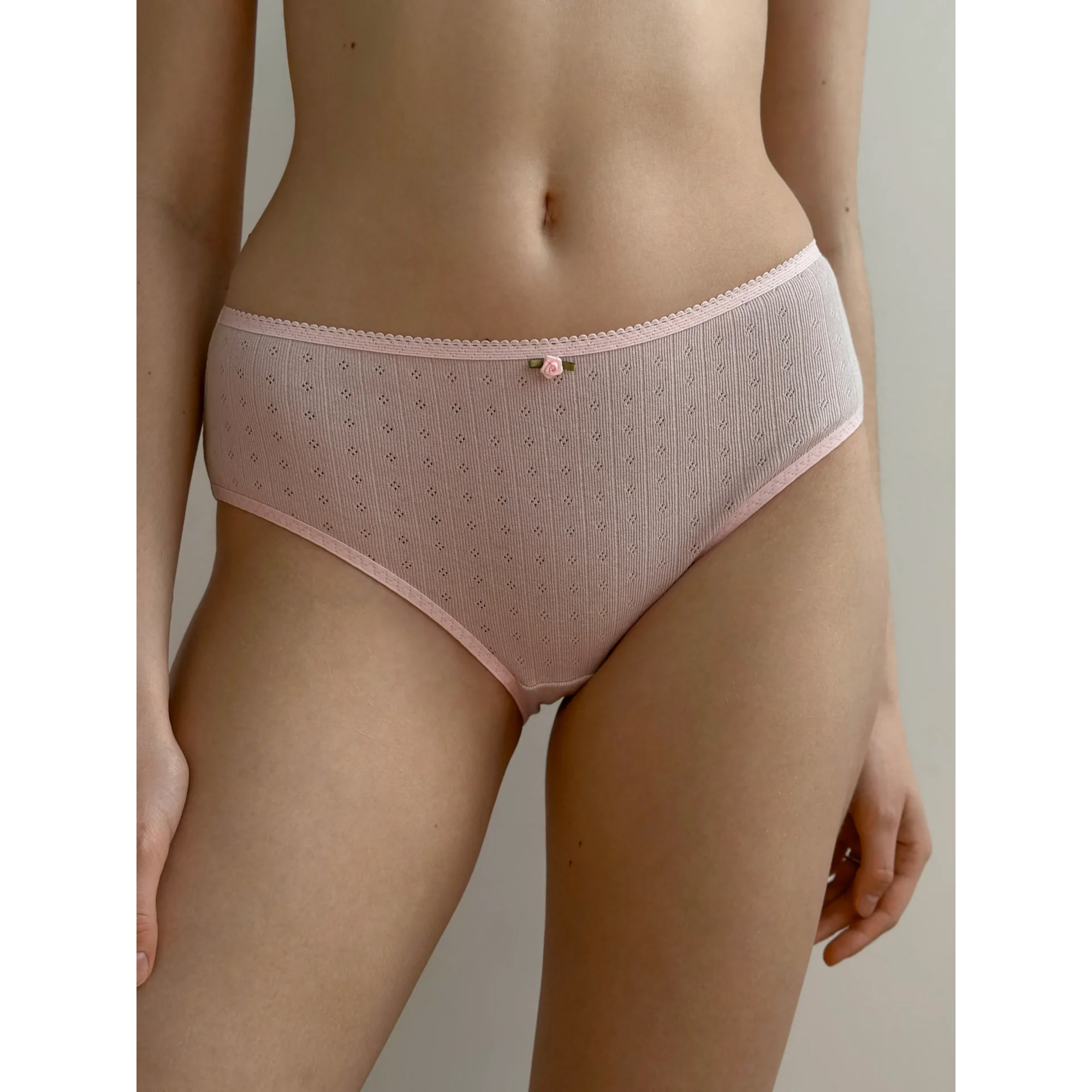 

Труси жіночі Miso Бріфи, рібана, пудрові, розмір S (15002)