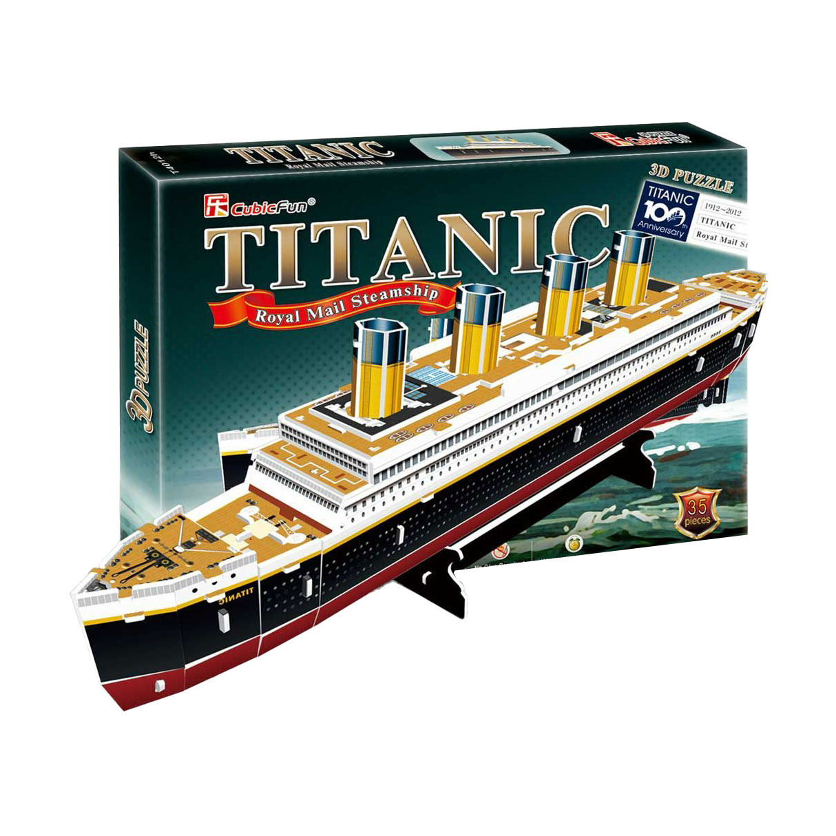

Тривимірна головоломка-конструктор CubicFun Титаник, від 7 років, 35 деталей (T4012h)