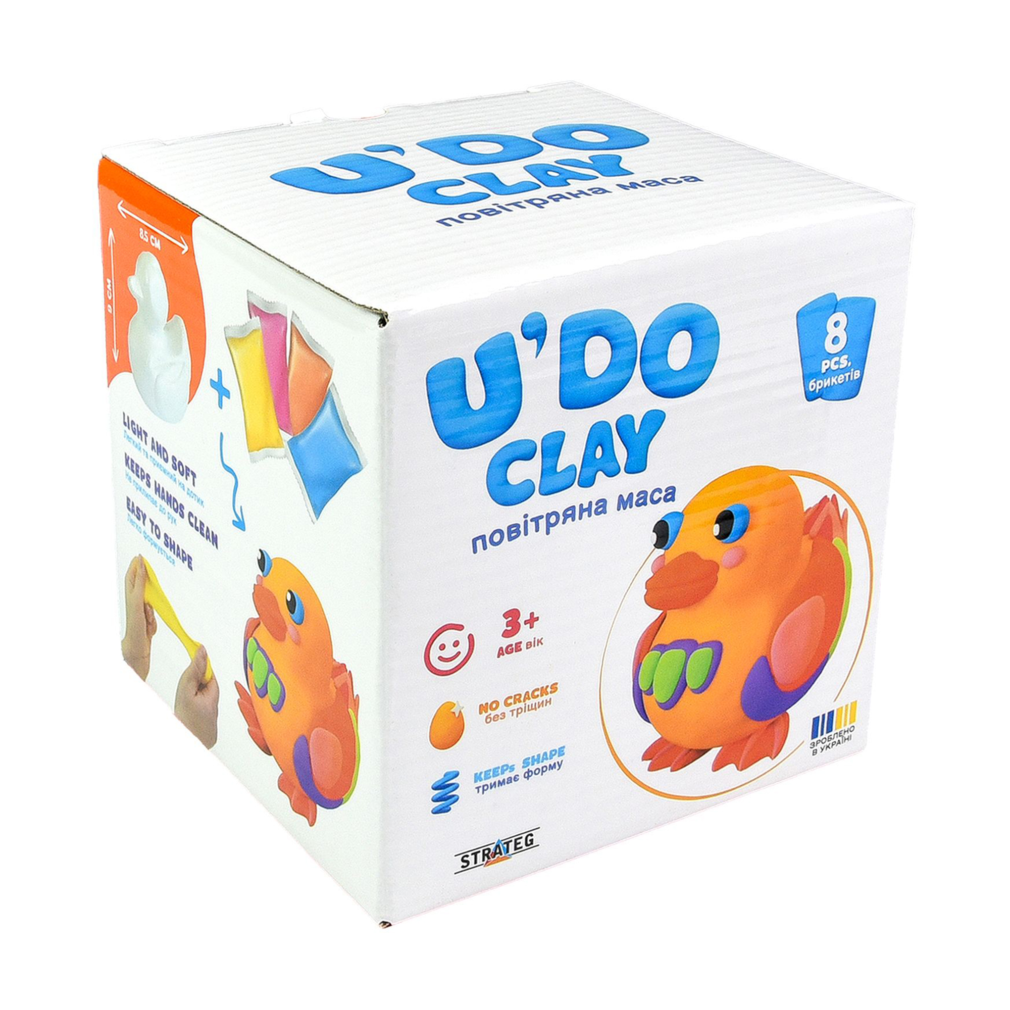 

Набір для творчості Strateg U'DO Clay Каченя, від 3 років (30749)