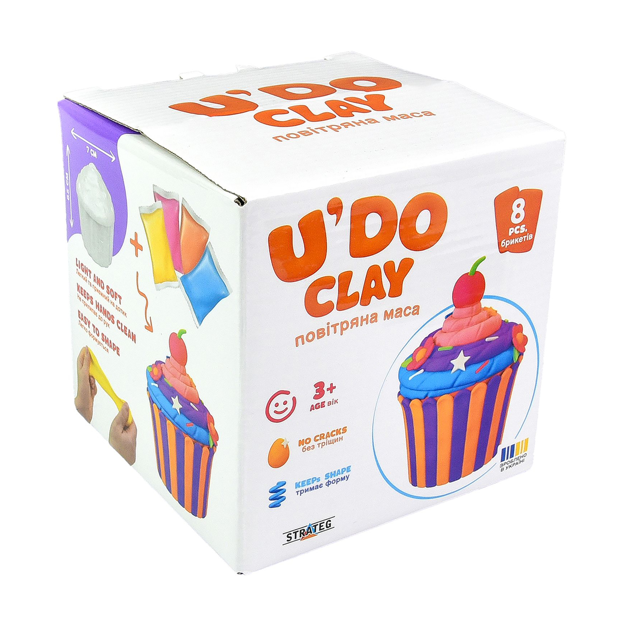 

Набір для творчості Strateg U'DO Clay Кекс, від 3 років (30750)