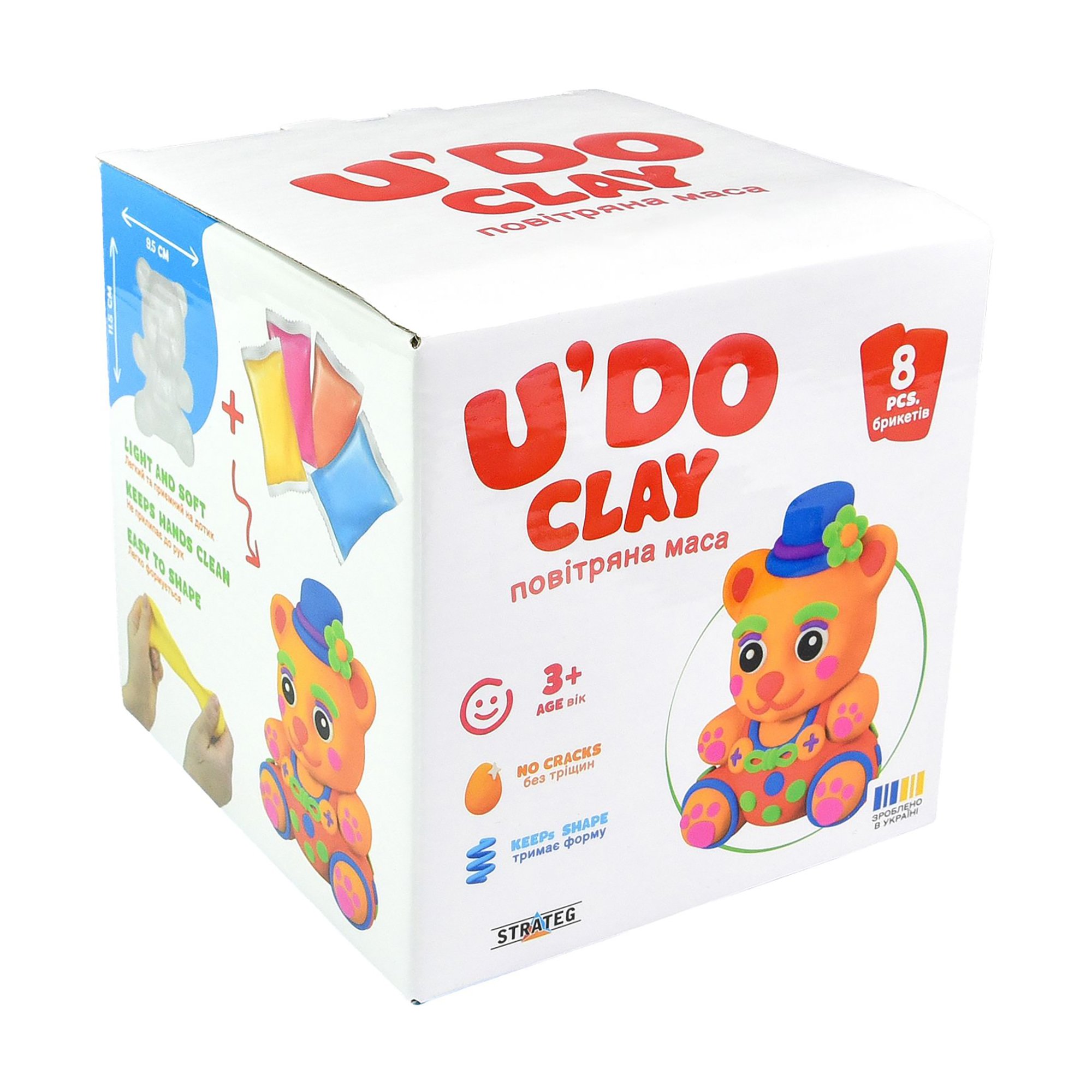 

Набір для творчості Strateg U'do Clay Ведмідь, від 3 років (30844)