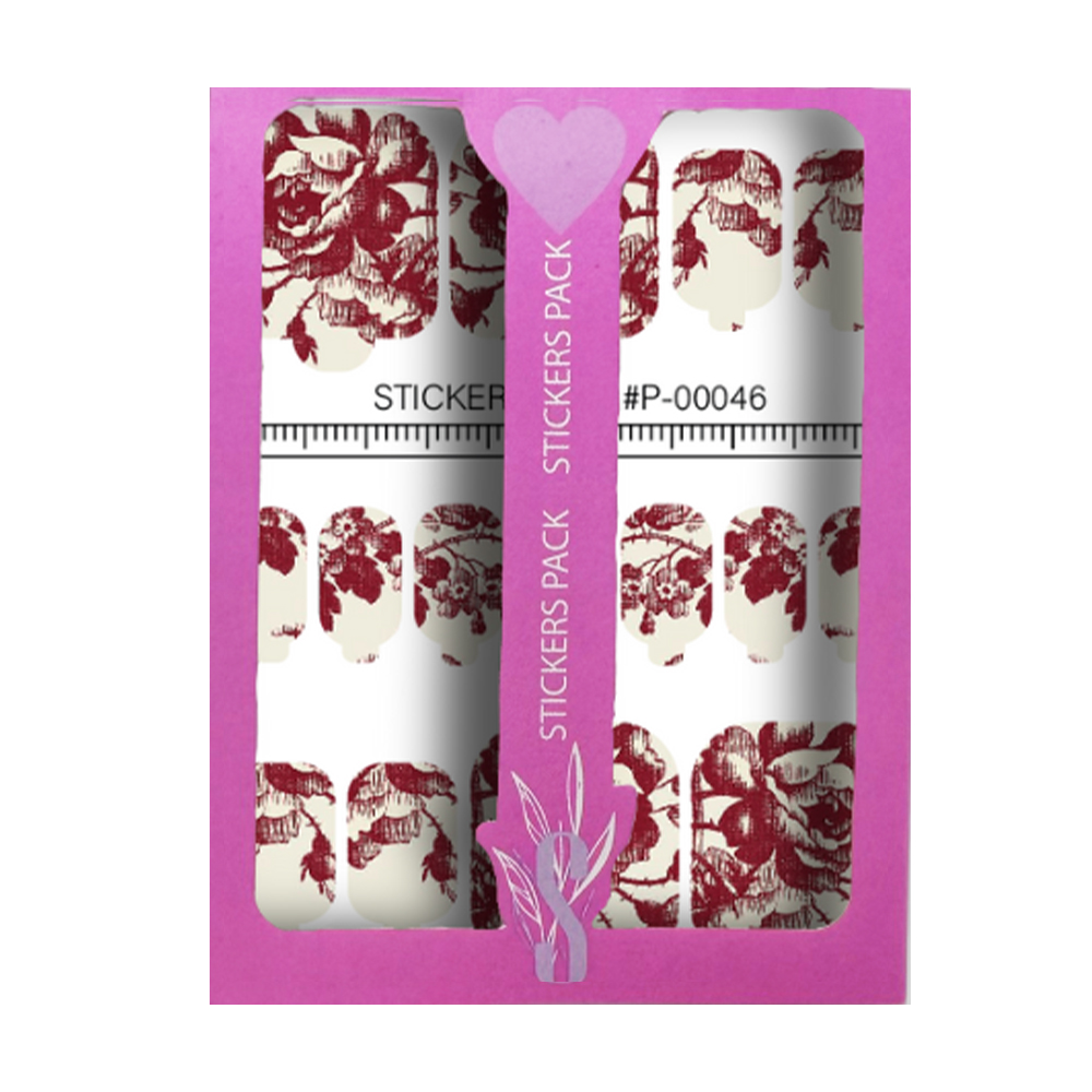 

Наліпки для дизайну нігтів StickersSpace Wraps Pedi (P-00046)