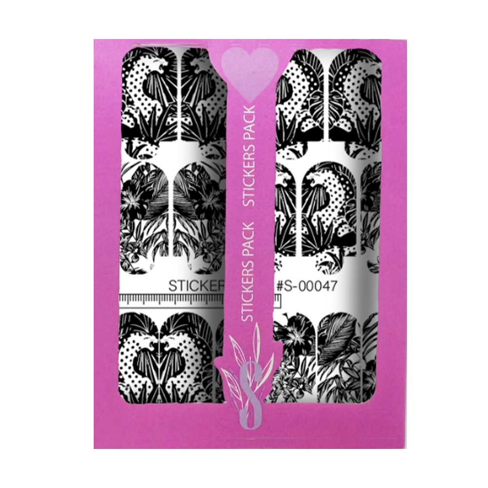 

Наліпки для дизайну нігтів StickersSpace Wraps Mani (S-00047)