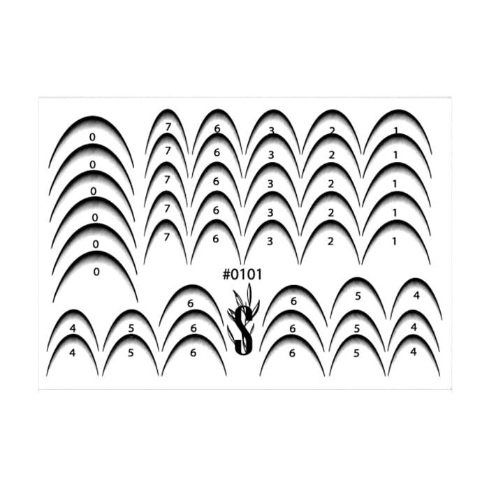 

Наліпки для дизайну нігтів StickersSpace Sliders Color (0101)