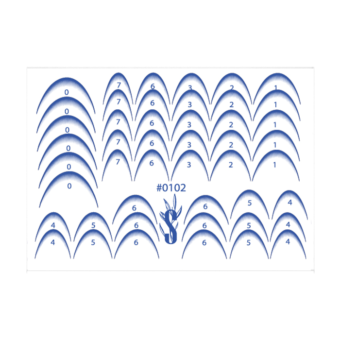 

Наліпки для дизайну нігтів StickersSpace Sliders Color (0102)