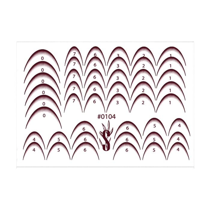 

Наліпки для дизайну нігтів StickersSpace Sliders Color (0104)