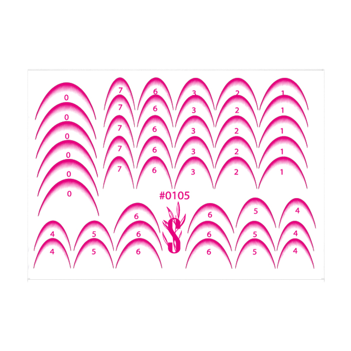 

Наліпки для дизайну нігтів StickersSpace Sliders Color (0105)