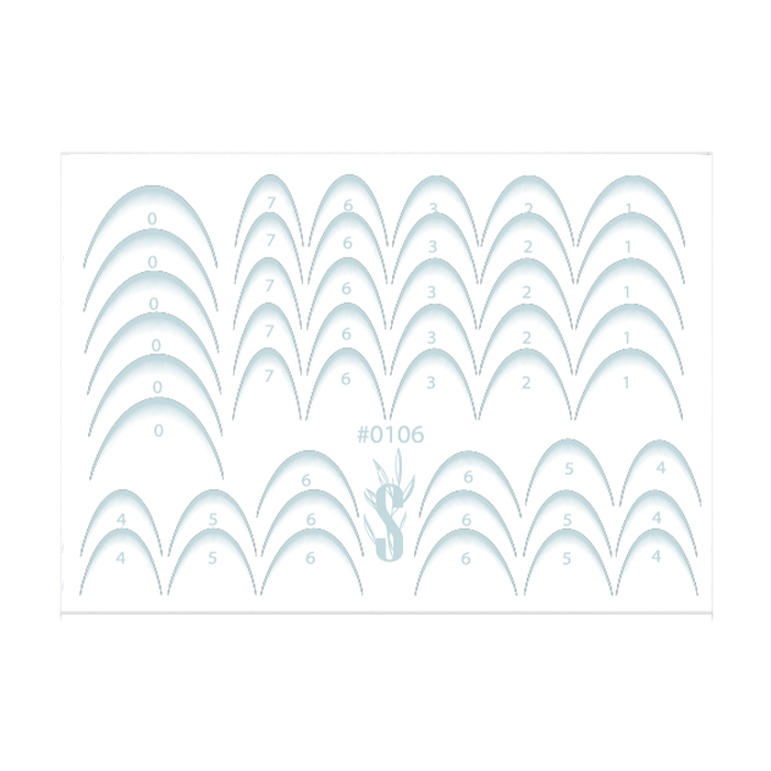 

Наліпки для дизайну нігтів StickersSpace Sliders Color (0106)