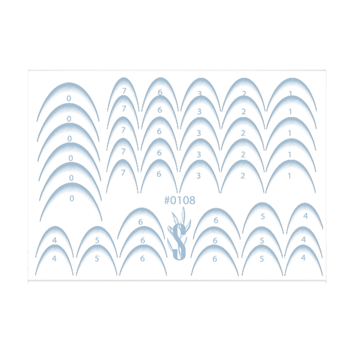 

Наліпки для дизайну нігтів StickersSpace Sliders Color (0108)