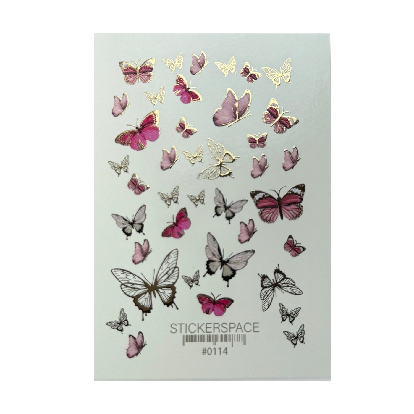 

Наліпки для дизайну нігтів StickersSpace Sliders Combi (0114)