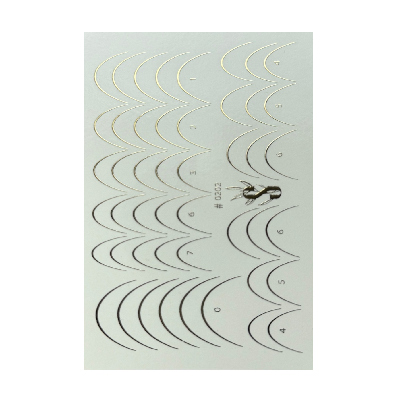 

Наліпки для дизайну нігтів StickersSpace Sliders Foil Combi (0202)