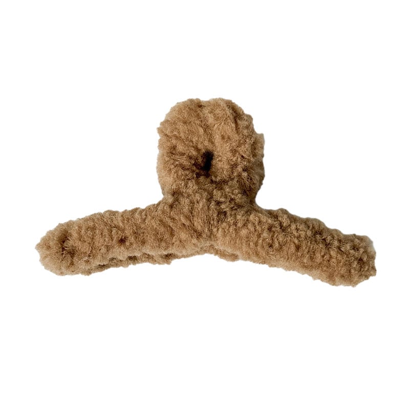 

Заколка для волосся Miso Краб Тедді, петля, світло-коричневий, 13.5 см, 1 шт (N061)