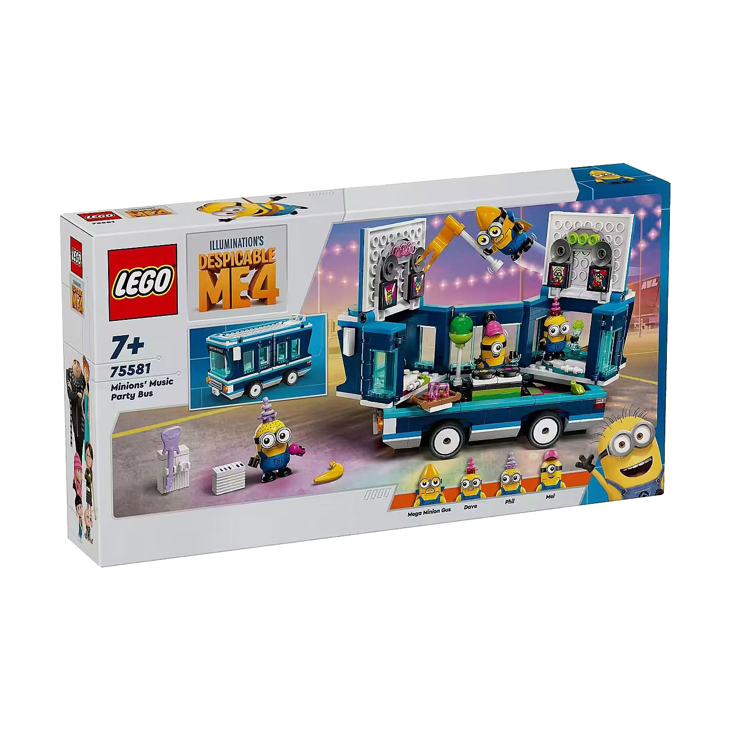 

Конструктор LEGO Despicable Me Автобус для вечірок міньйонів, 379 деталей, від 7 років (75581)