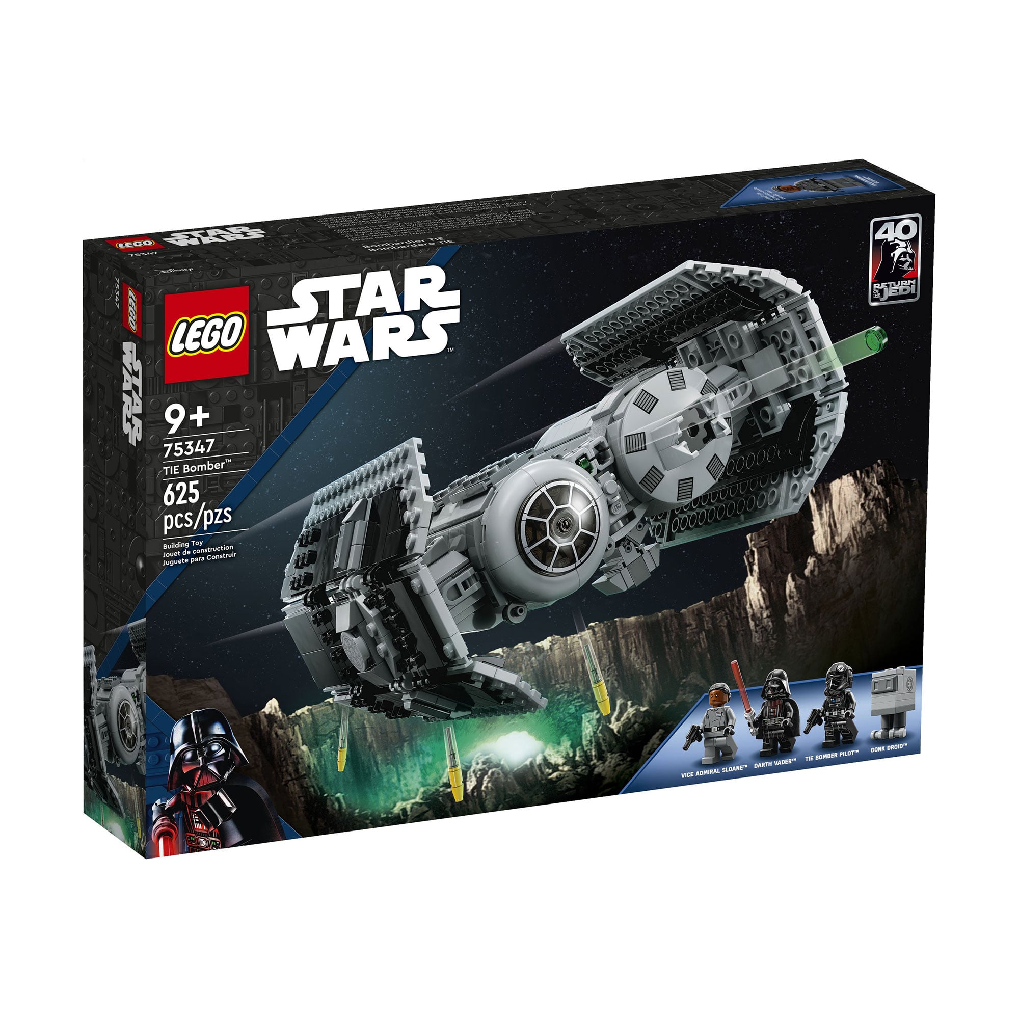 

Конструктор LEGO Star Wars Бомбардувальник TIE, 625 деталей, від 9 років (75347)