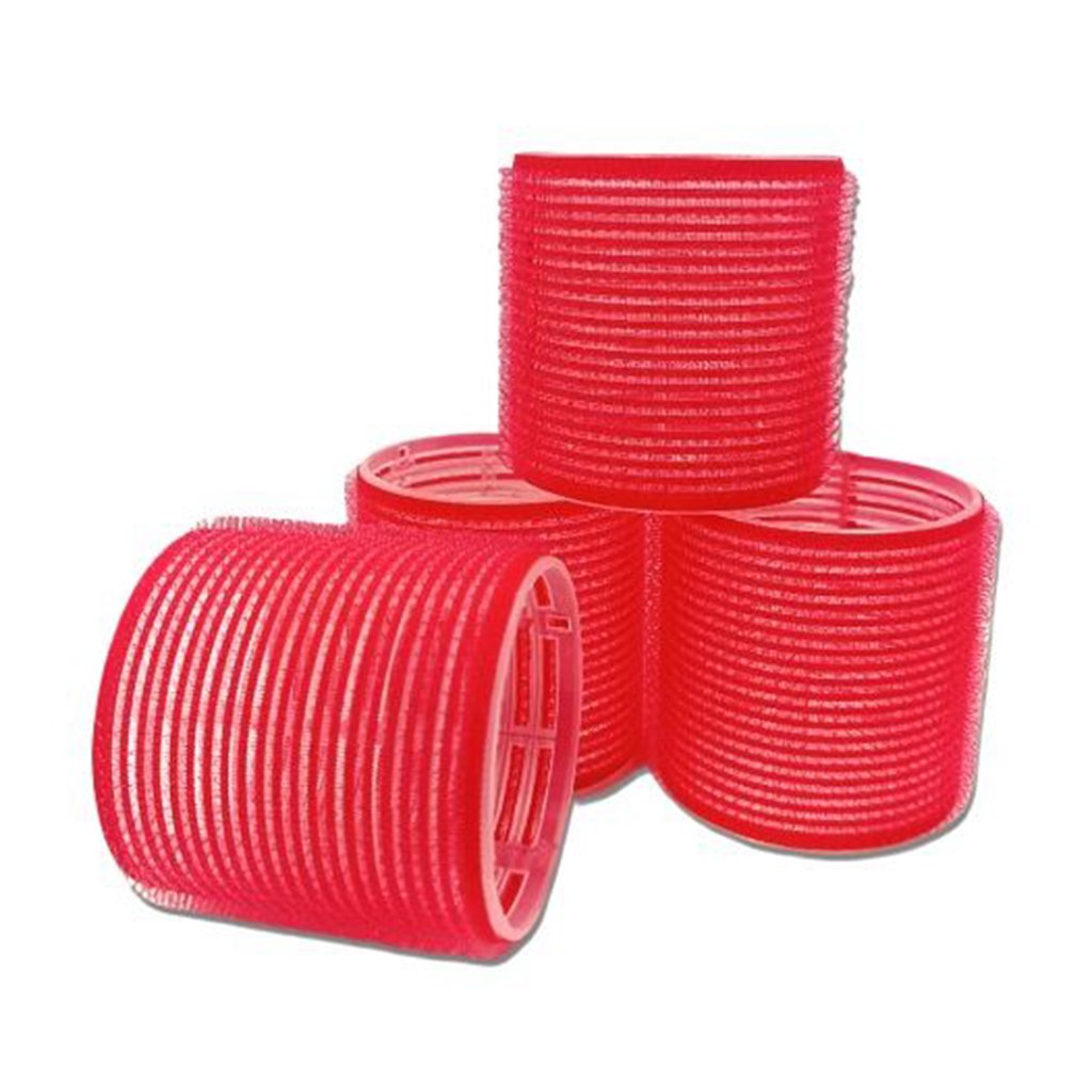 

Бігуді для волосся Beauty Line з липучками, червоні, діаметр 6 см, 4 шт (412234-2)