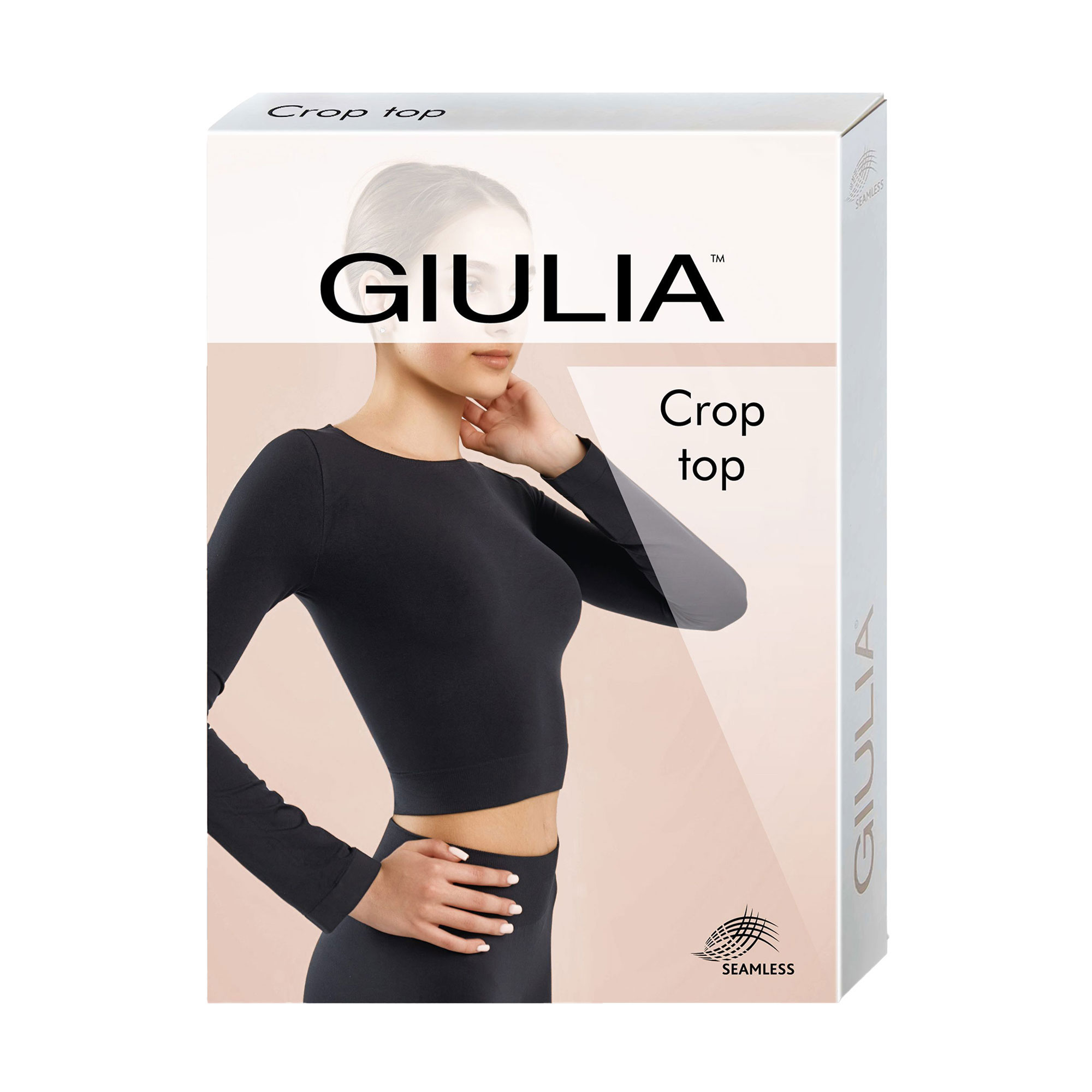 

Спортивний топ жіночий Giulia Crop Top з довгим рукавом, Mint, розмір L/XL