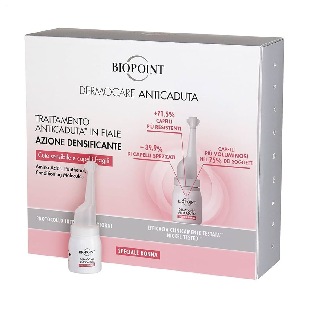 

Уцінка! Ампули проти випадіння волосся для жінок Biopoint Dermocare Anticaduta, 20*6 мл