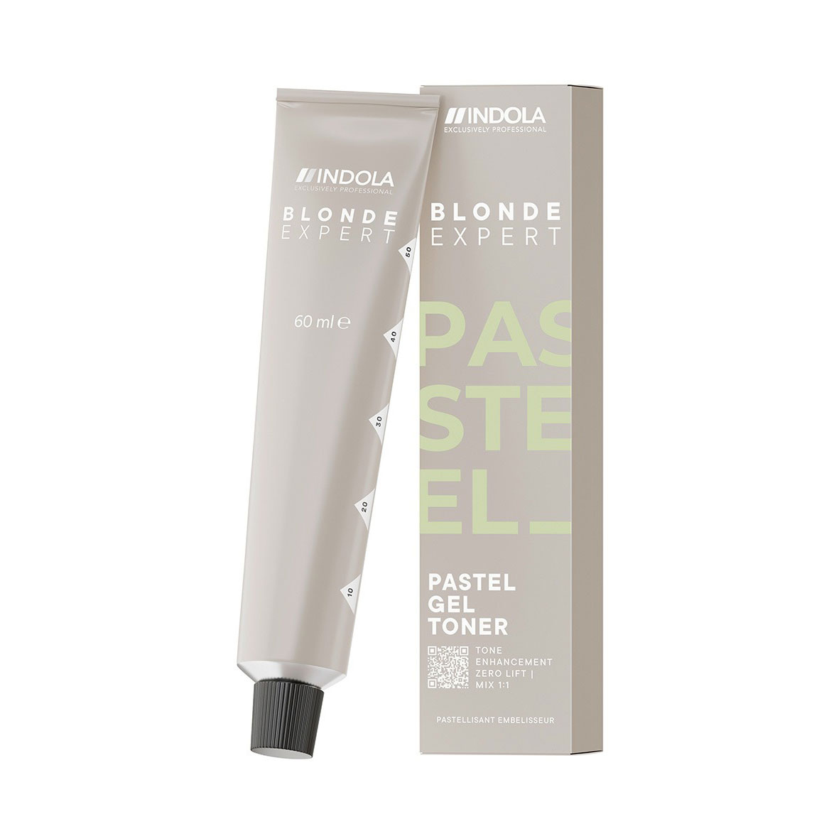 

Перманентна гель-фарба для тонування волосся у пастельні відтінки Indola Blonde Expert Pastel Gel Toner, G.2 Pearl, 60 мл