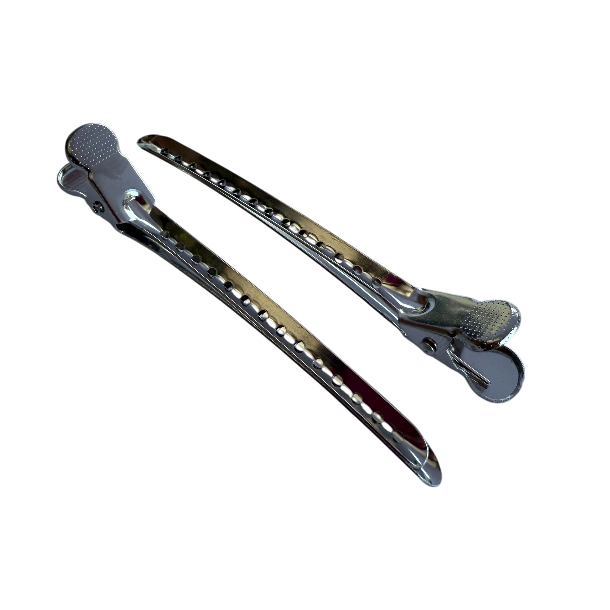 

Зажими для волосся Zauber металеві, сріблясті, 2 шт (06-084-2)