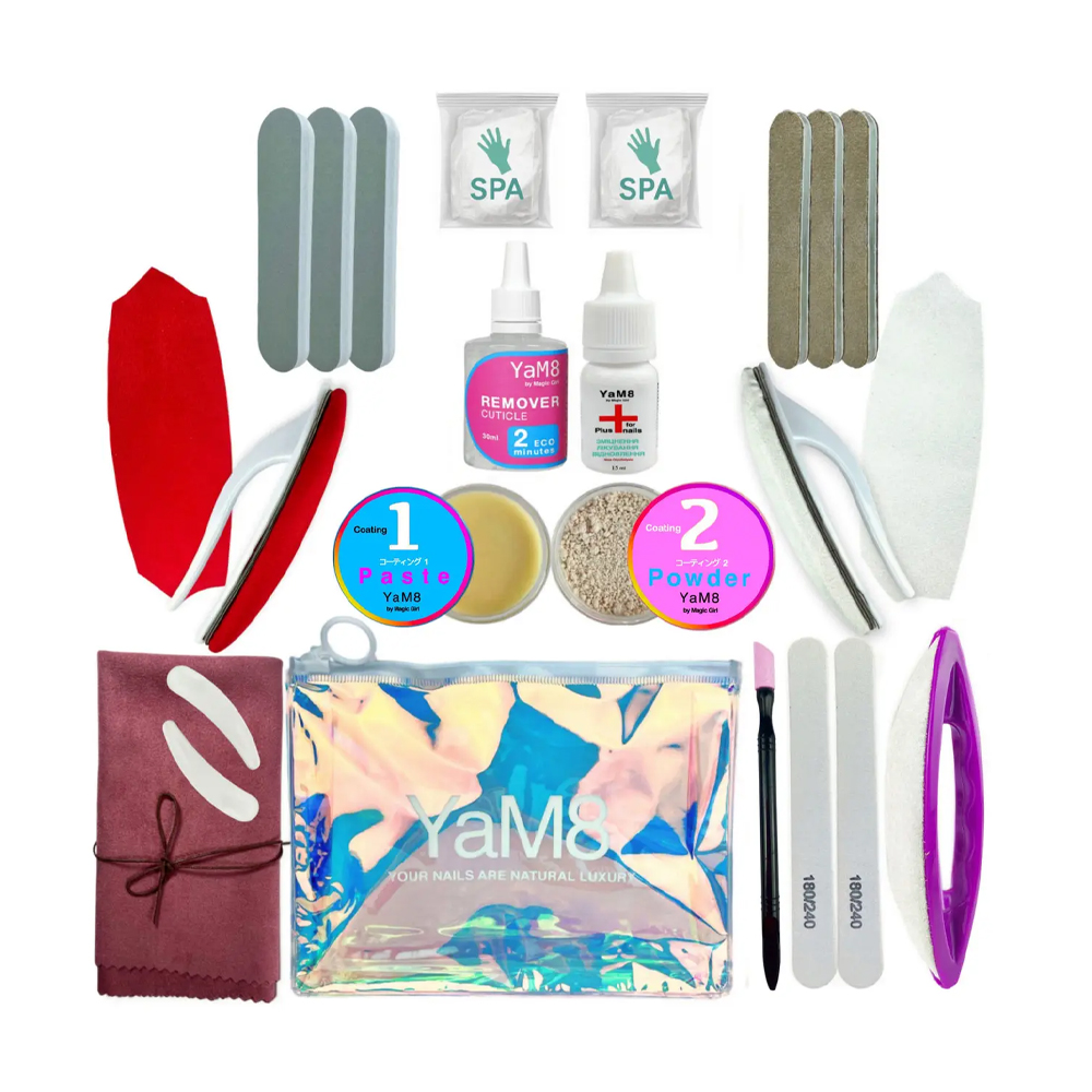 

Набір для японського манікюру Magic Girl ProCare для полірування нігтів, зі змінними файлами із замші, 23 продукти