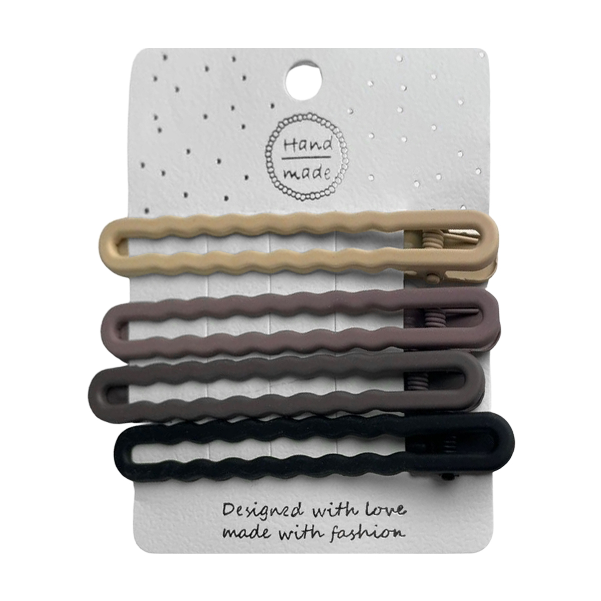 

Набір заколок-зажимів для волосся Chacott Hair Set Clips, Beige, 8.5 см, 4 шт