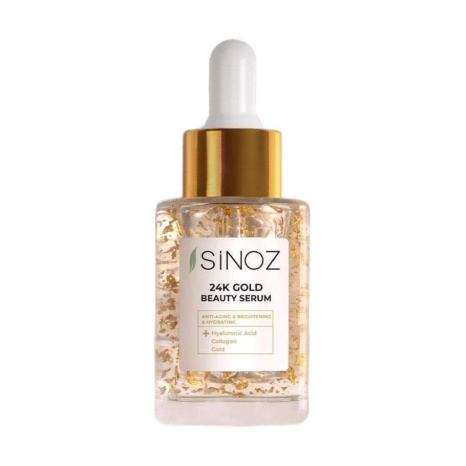 

Сироватка для обличчя Sinoz 24K Gold Beauty Serum з 24-каратним золотом, 30 мл