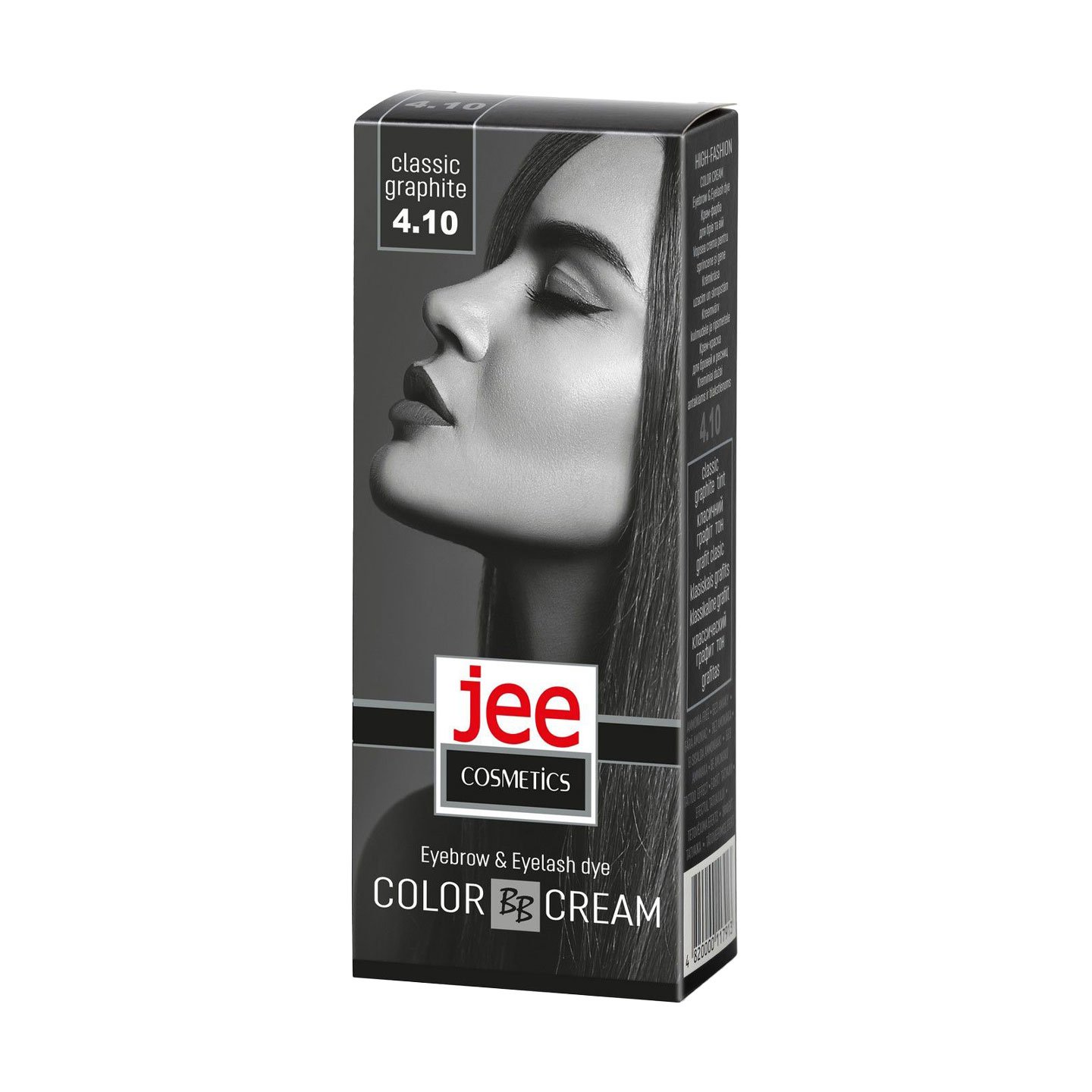

Крем-фарба для брів та вій Jee Cosmetics Eyebrow & Eyelash Dye Color Cream 4.10 Класичний графіт, 50 мл