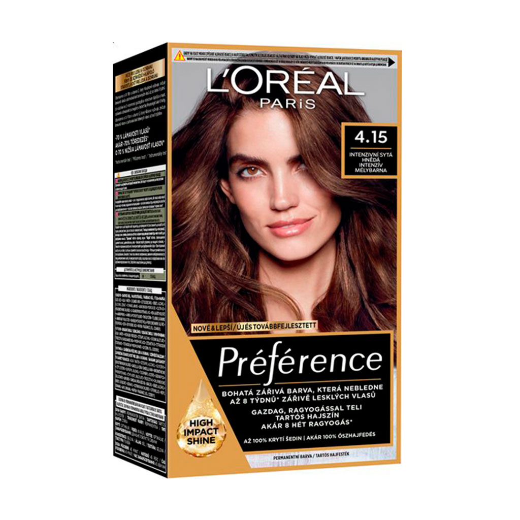 

Стійка фарба для волосся L'Oreal Paris Preference 4.15, 174 мл
