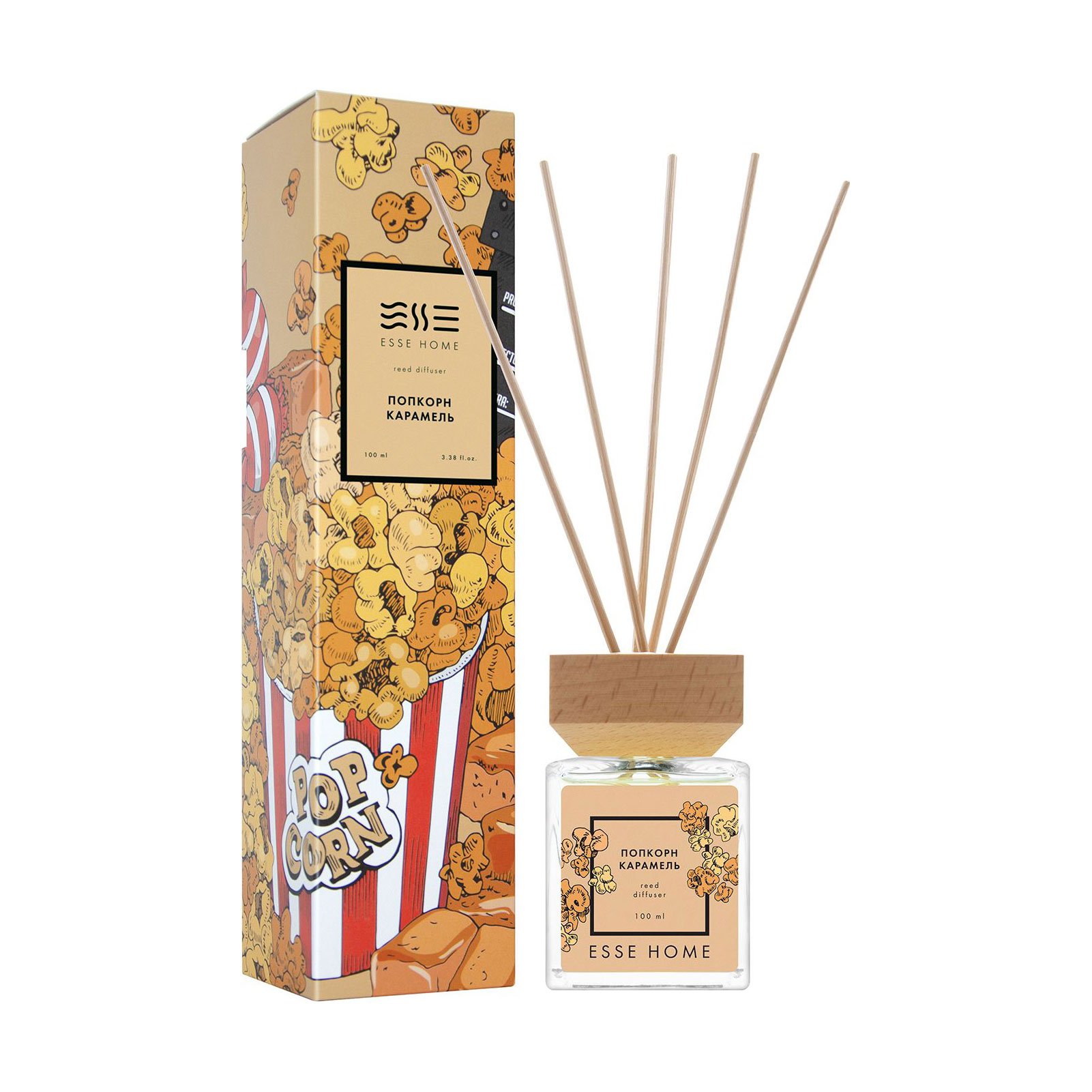 

Аромадифузор Esse Home Попкорн та карамель, 100 мл