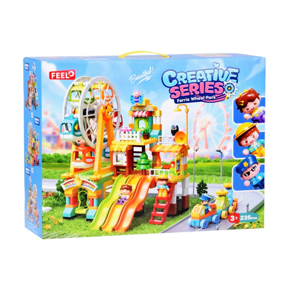 

Дитячий конструктор FEELO TOYS Країна веселощів, 235 деталей, від 3 років (FL42008)