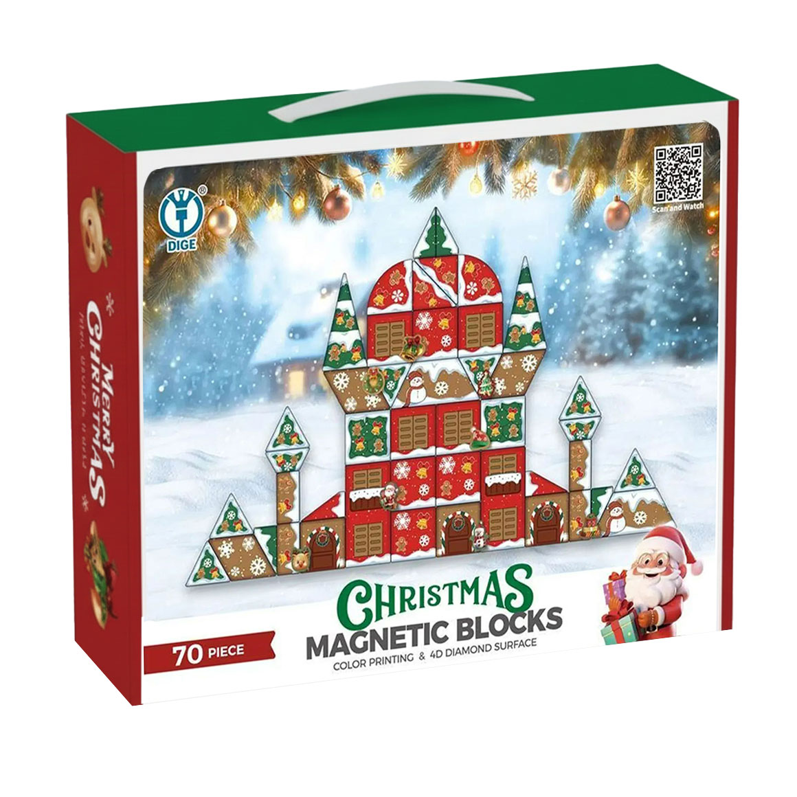 

Дитячий магнітний конструктор Babik Магія Різдва, від 3 років (5504)