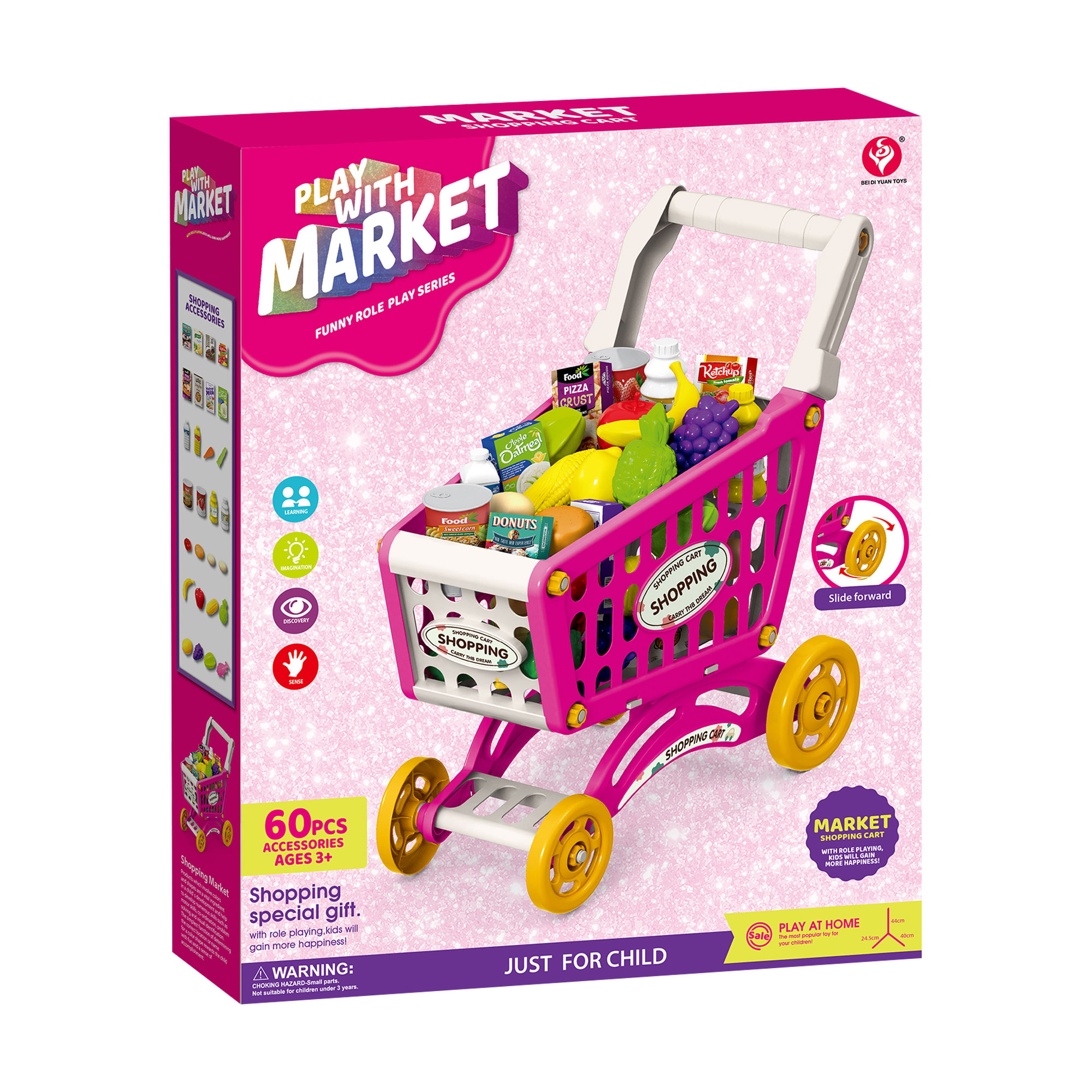 

Дитячий ігровий набір BEI DI YUAN TOYS Візок смаколиків, від 3 років (922-153)