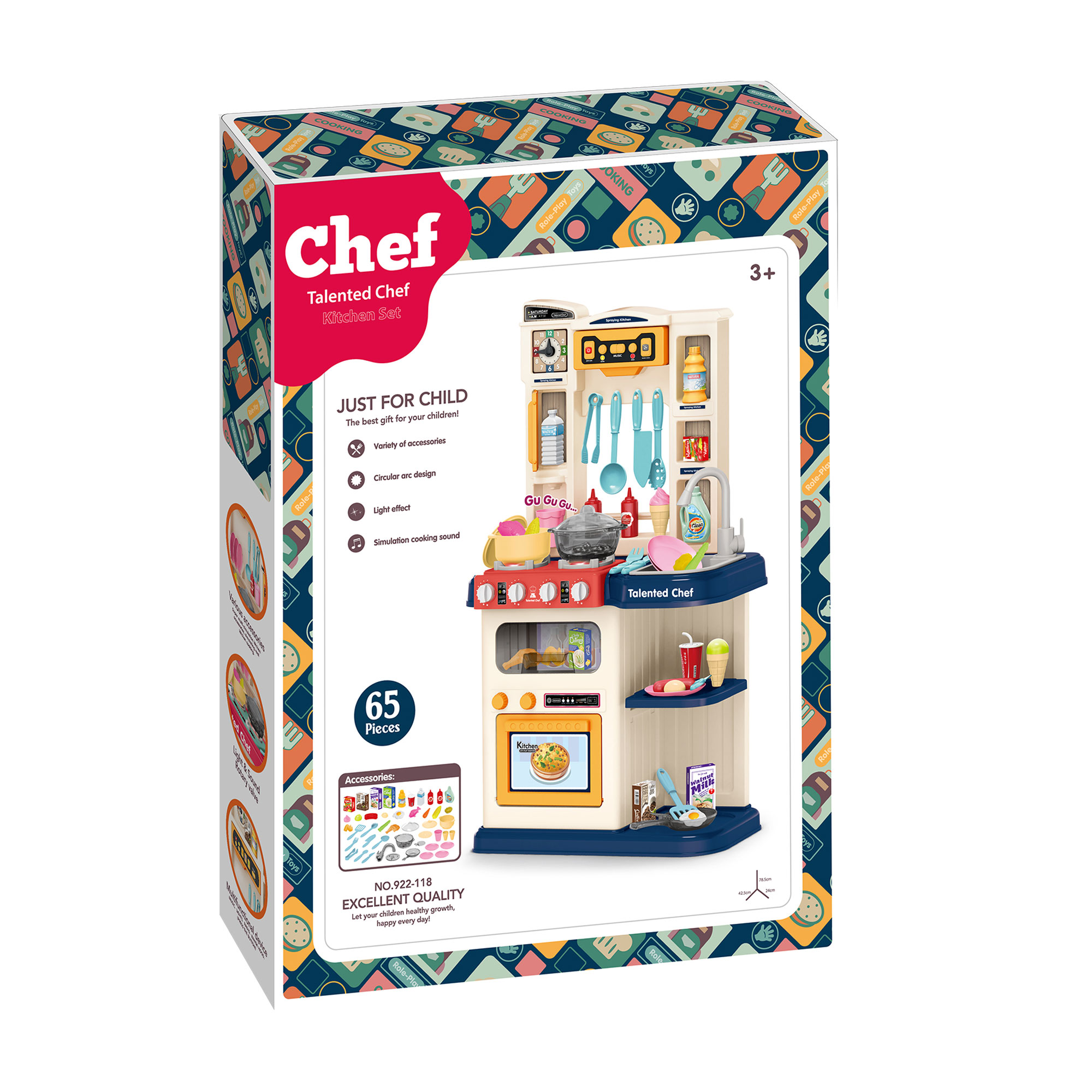 

Дитячий ігровий набір BEI DI YUAN TOYS Світ маленького кухаря, від 3 років (922-118)