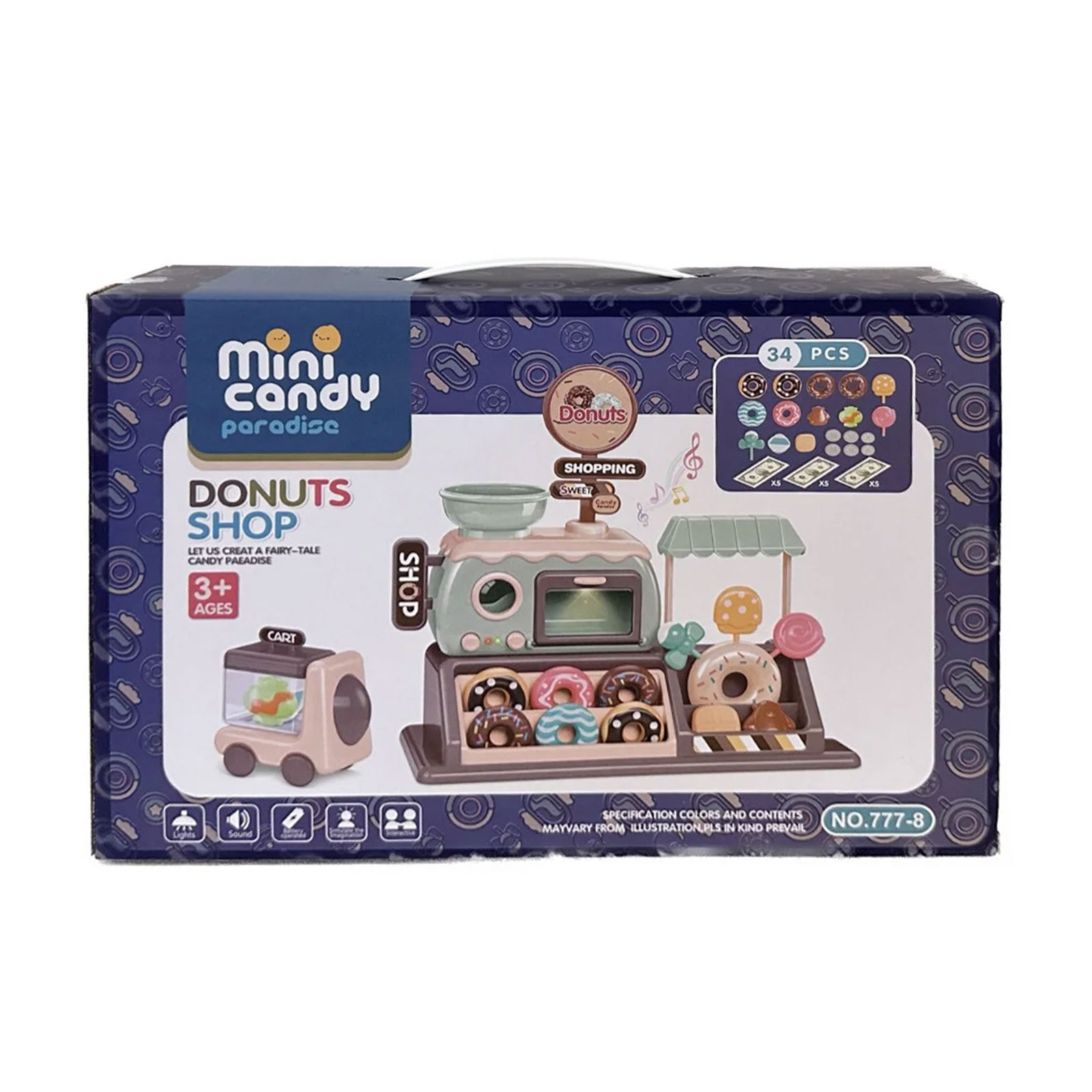 

Дитячий ігровий набір LC1 Магазин пончиків, від 3 років, 34 елементи (777-8)