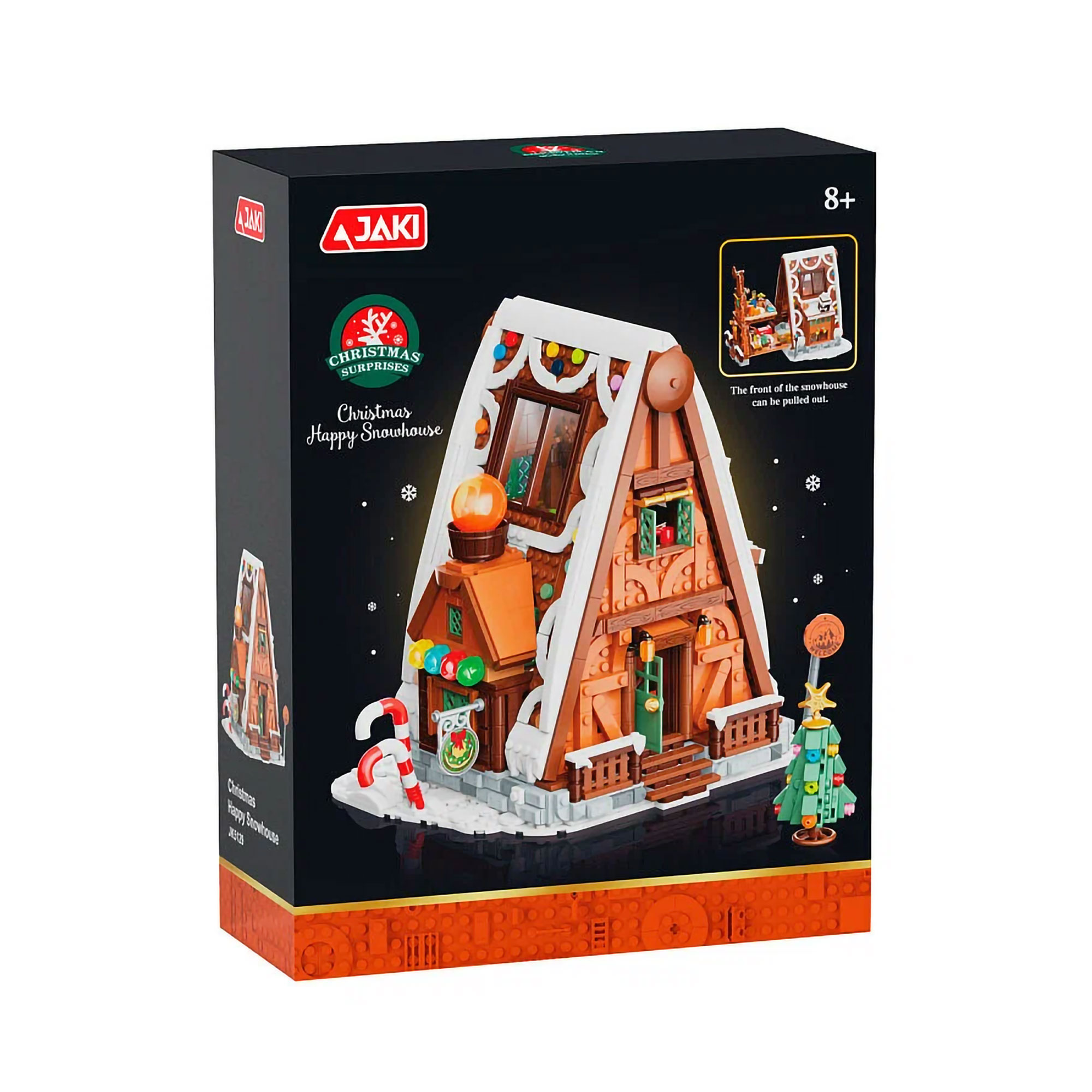 

Дитячий конструктор JAKI Пряничний будиночок, 1711 деталей, від 8 років (JK5129)