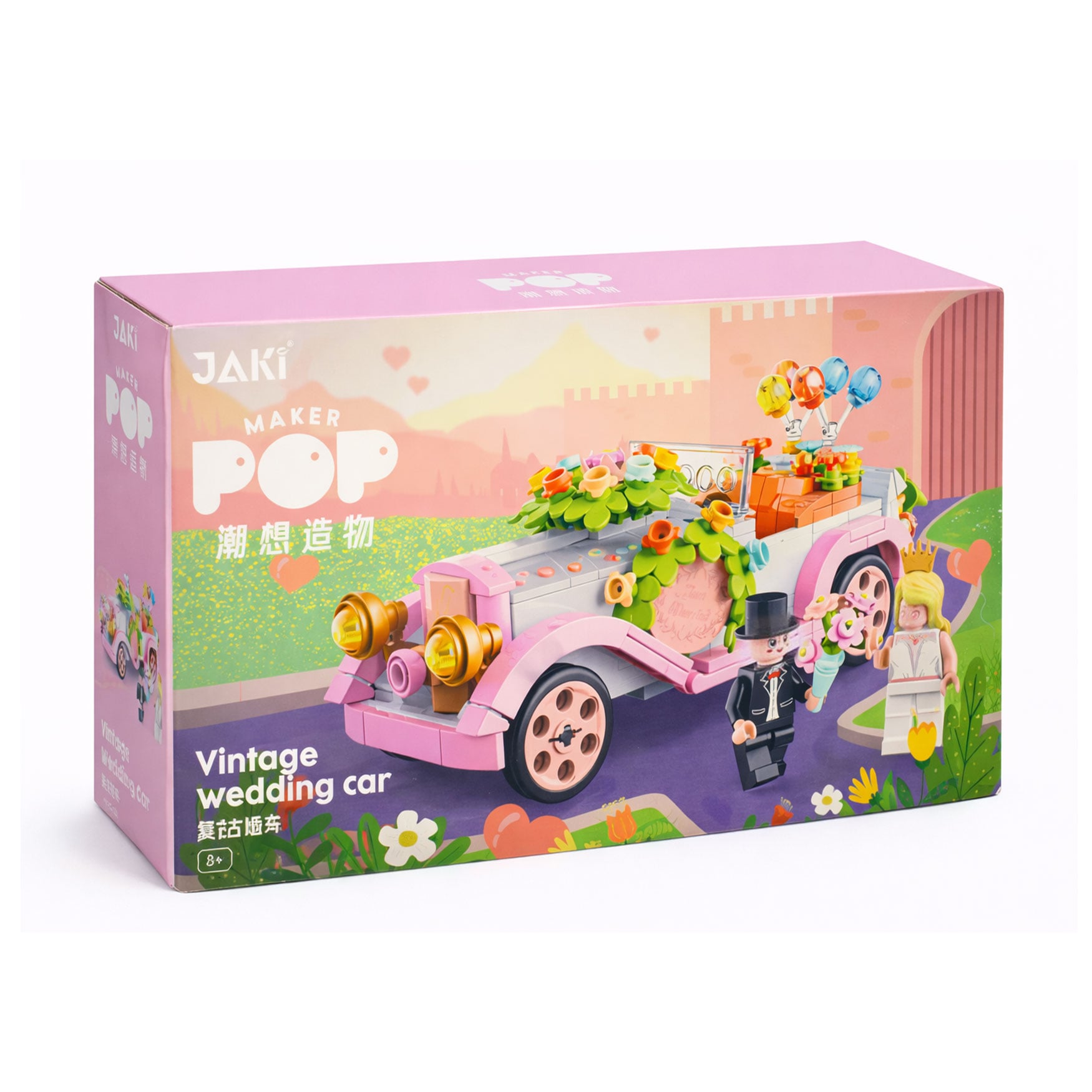 

Дитячий конструктор JAKI Весільна машина з молодятами, 431 деталь, від 8 років (JK8315)