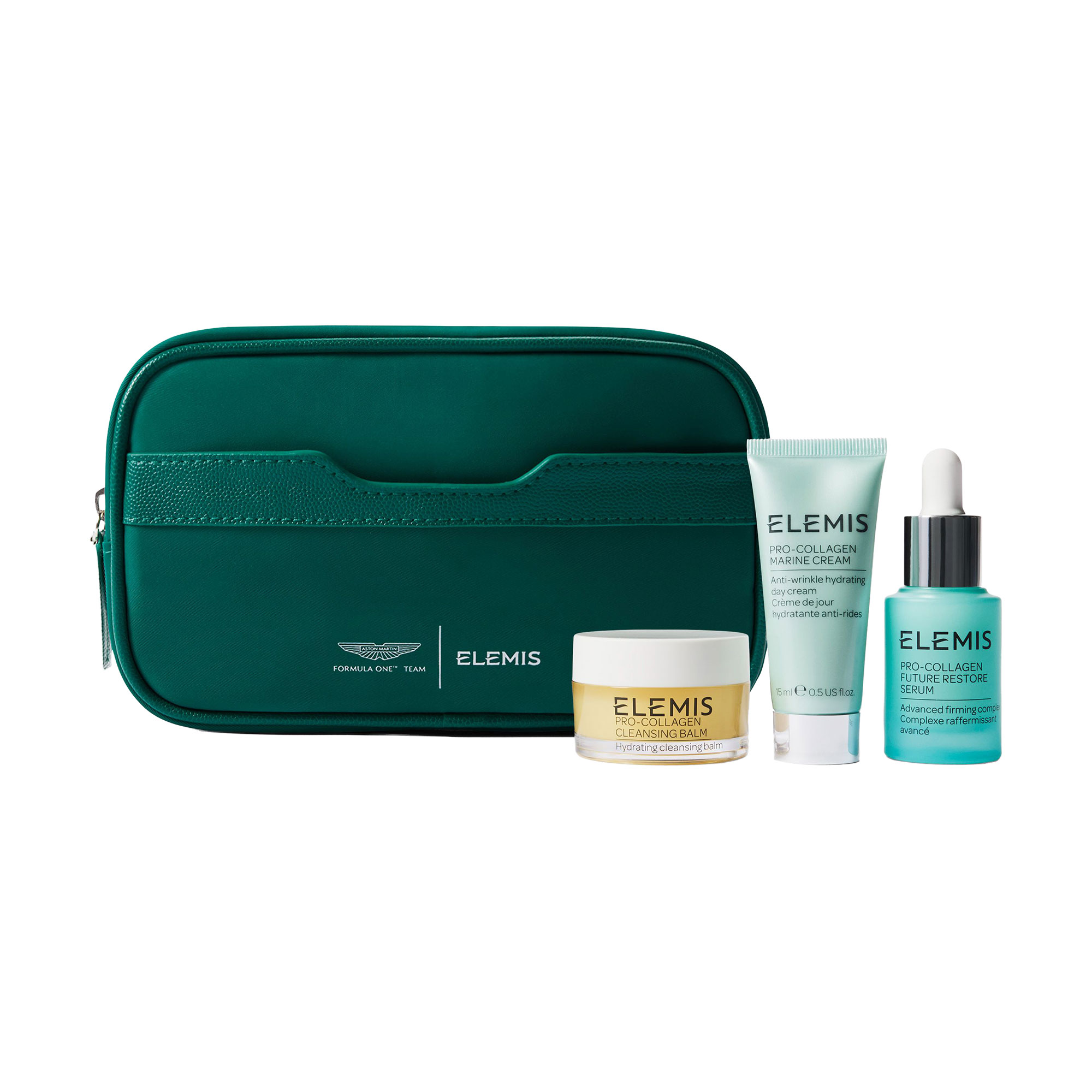

Набір для обличчя Elemis x Aston Martin Aramco Formula One (бальзам, 20 мл + сироватка, 15 мл + крем, 15 мл + косметичка)