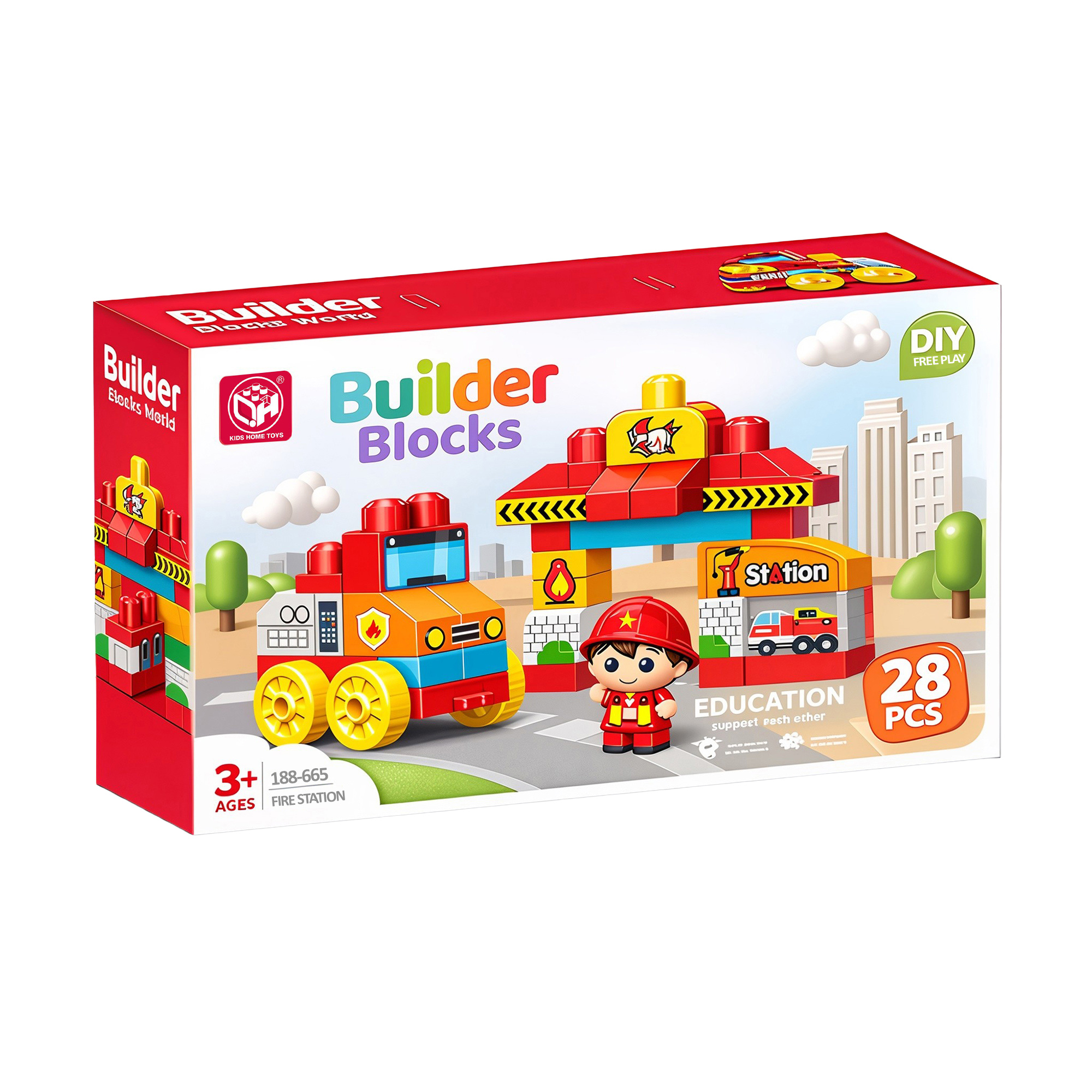 

Дитячий конструктор KIDS HOME TOYS Пожежна пригода, від 3 років (188-655)