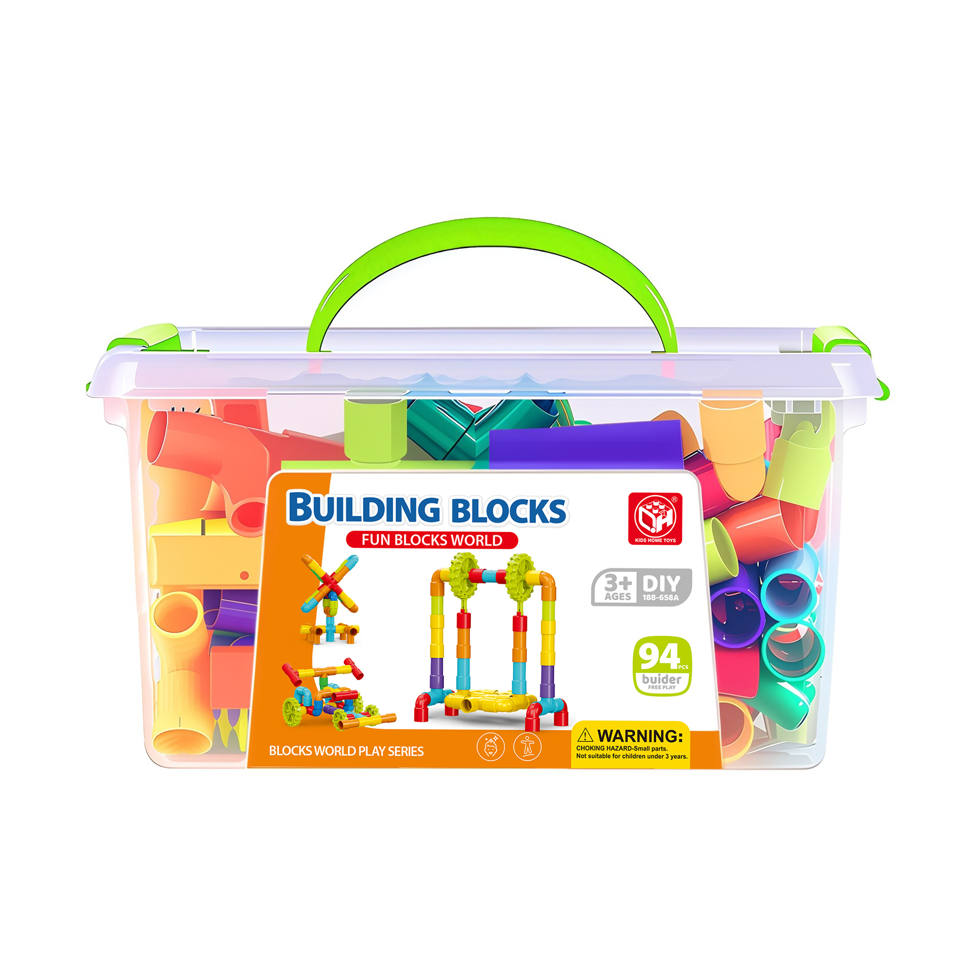 

Дитячий конструктор KIDS HOME TOYS Трубчастий, від 3 років (188-699A)