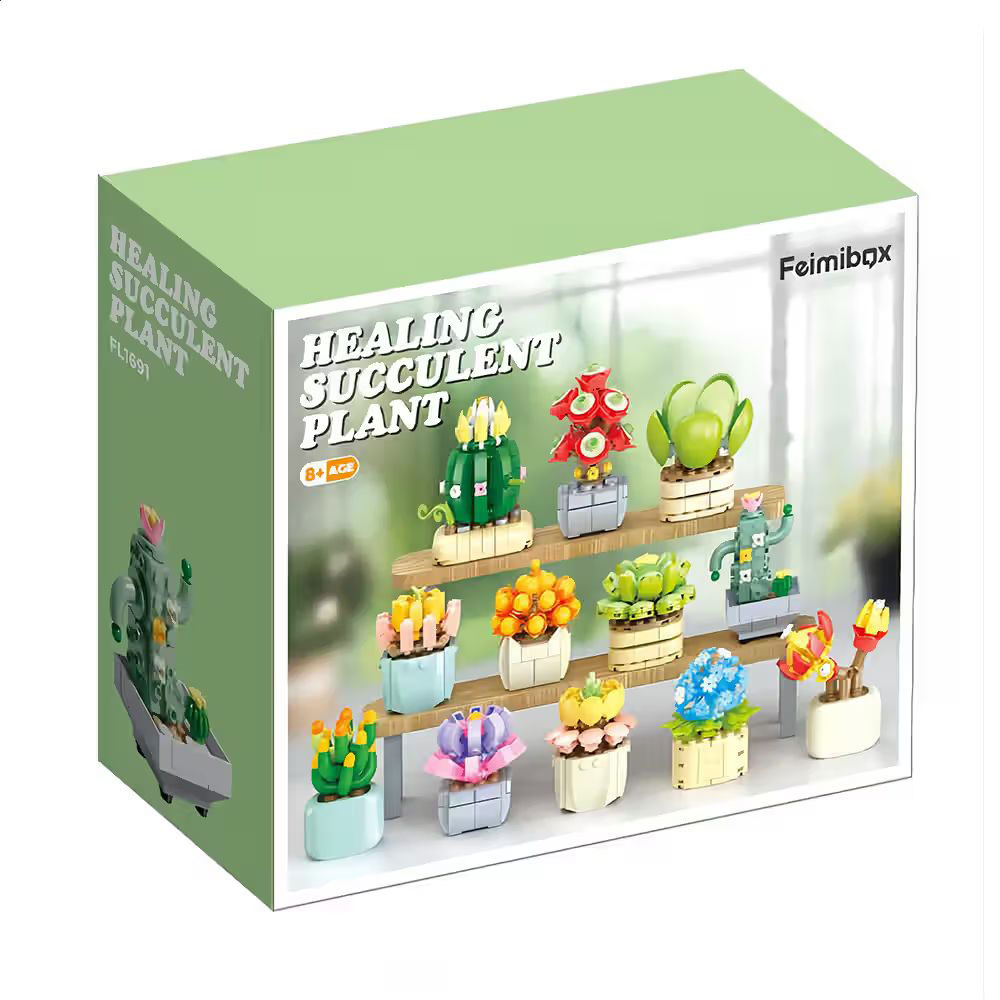 

Дитячий конструктор Feimibox Кактусята, 1095 деталей, від 8 років (FL1691)