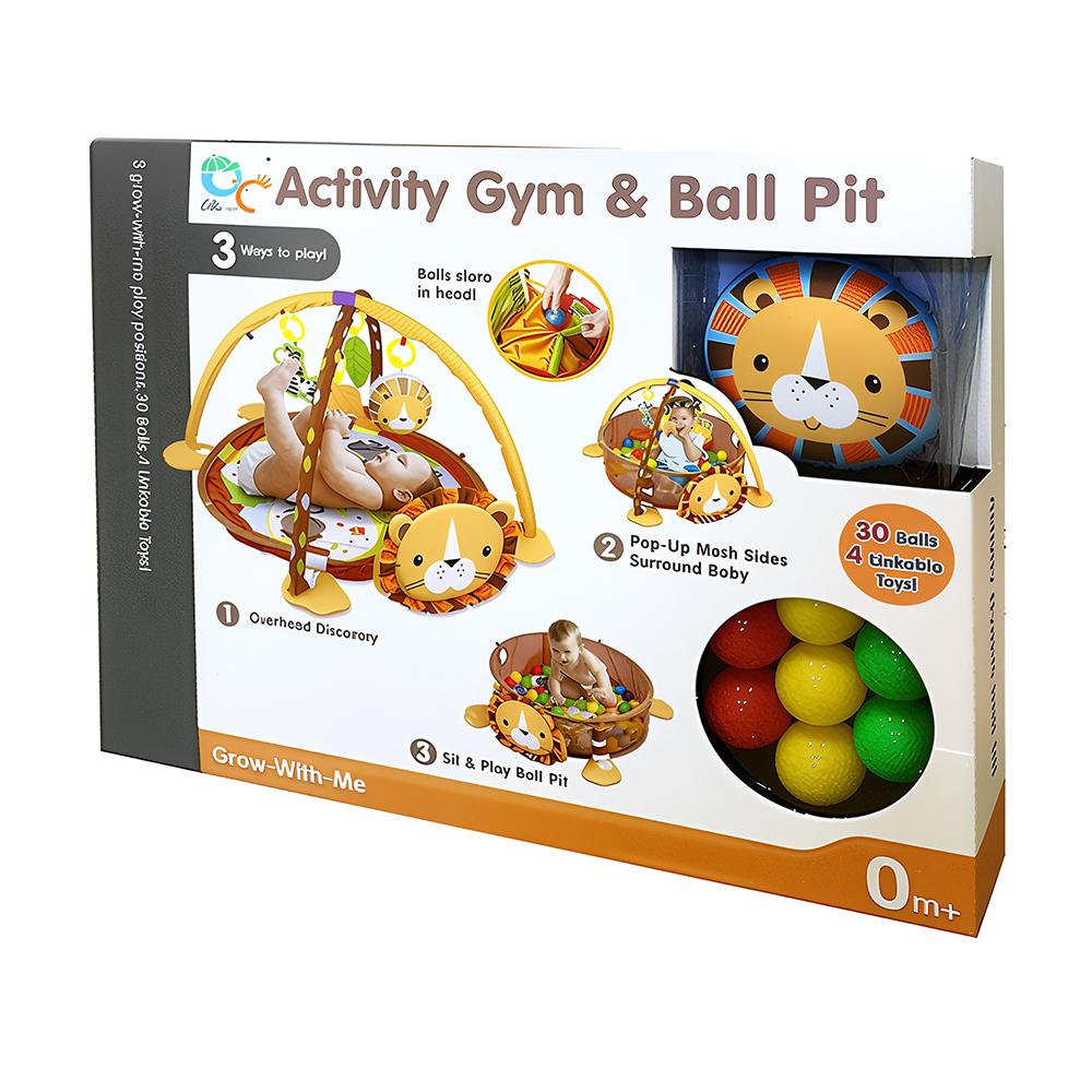 

Дитячий розвивальний килимок Menggao Левеня з бортами, від народження (668-32)