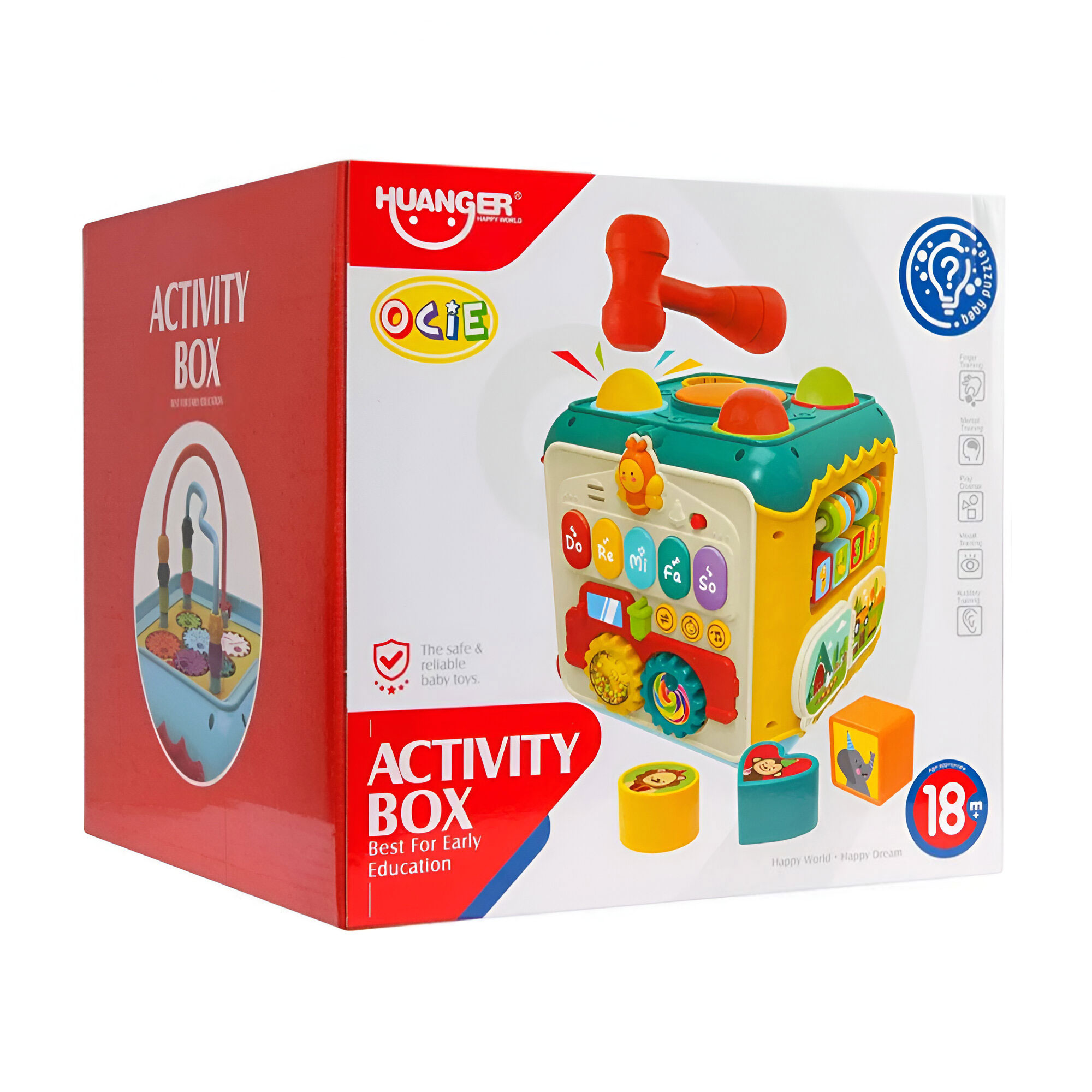 

Уцінка! Дитяча інтерактивна іграшка Huanger Бізікуб, від 18 місяців (HE0533)