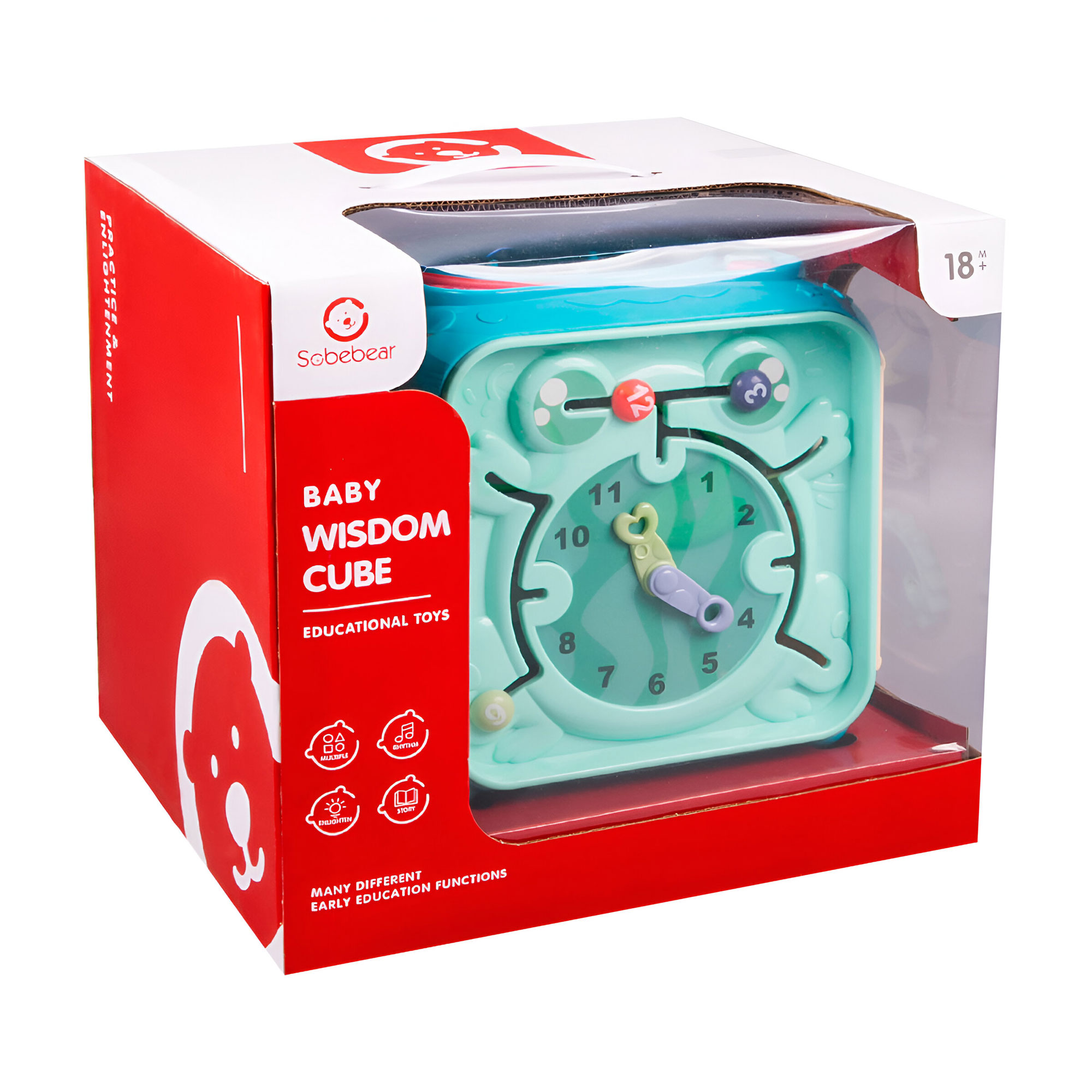 

Дитяча розвивальна іграшка Babik Багатофункціональний куб, від 1.5 року (YL611-1A)