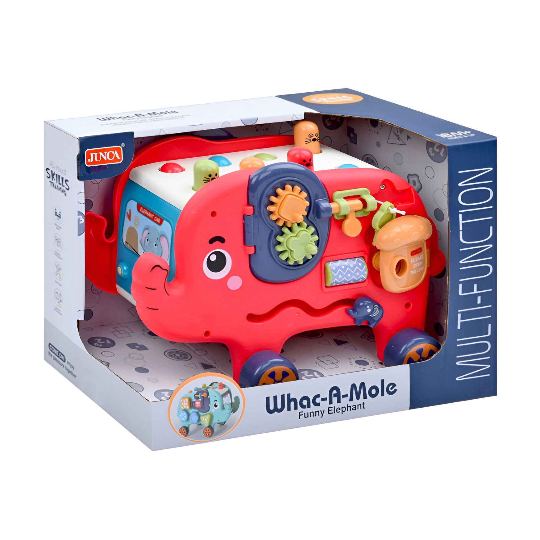 

Дитяча розвивальна іграшка JUNCA Гра зі слоненям, від 18 місяців (RJ6802)