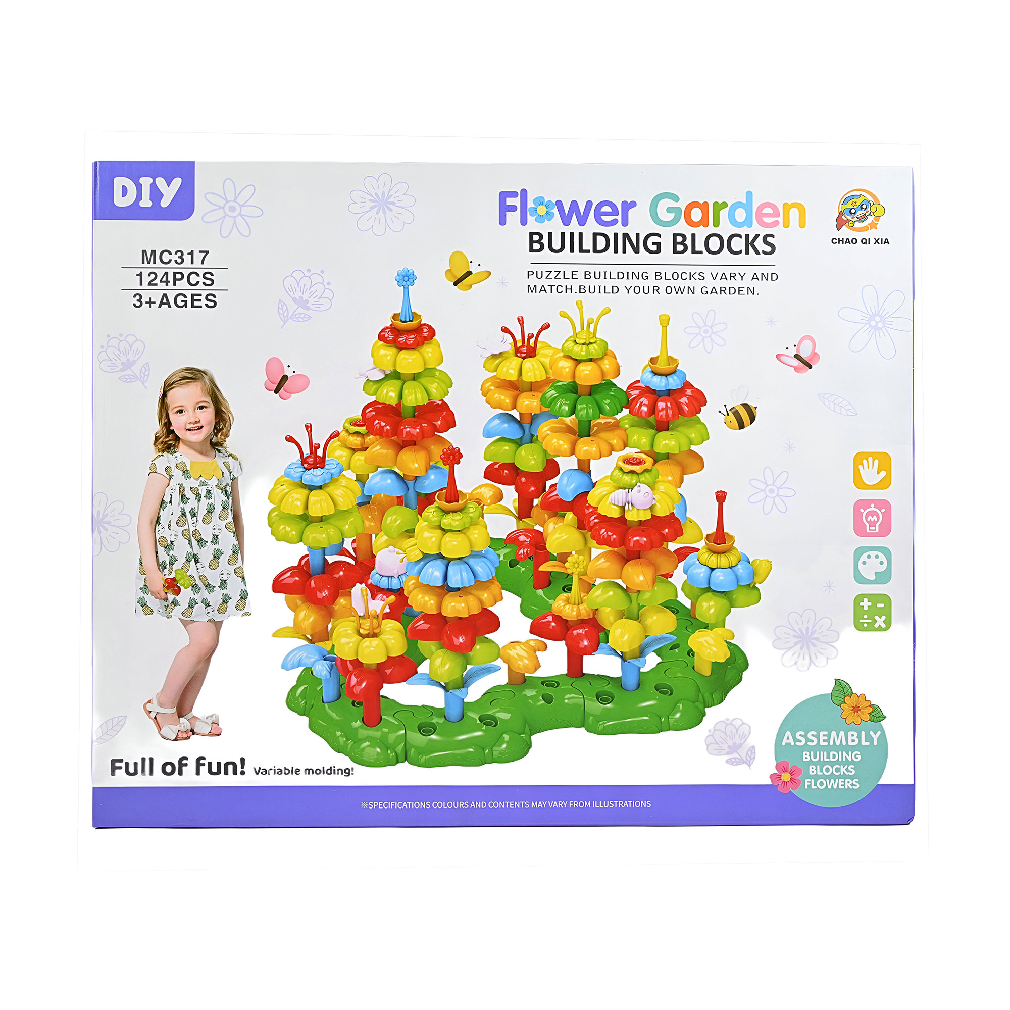 

Дитячий конструктор CHAOQIXIA Квітуча поляна, від 3 років (MC317)