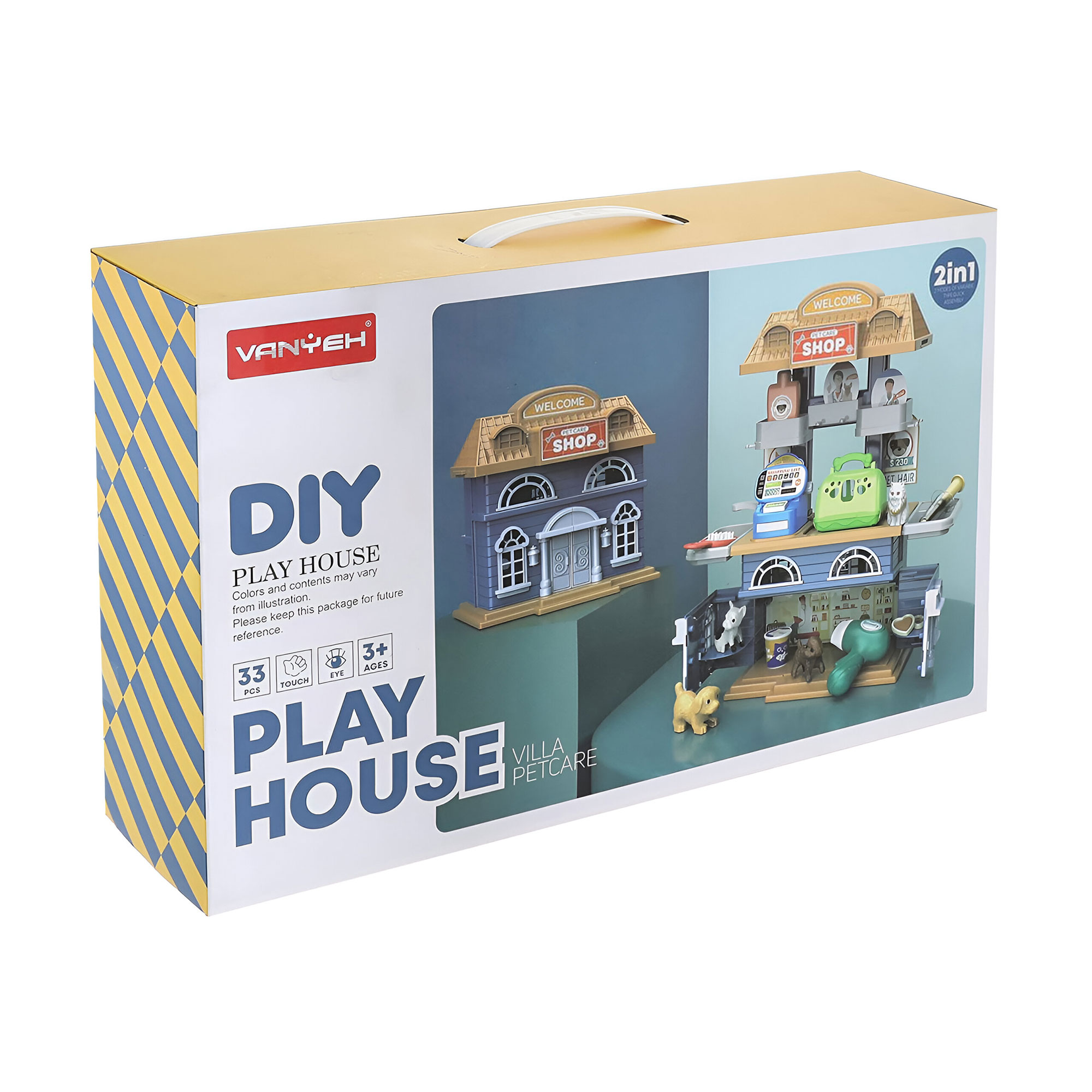 

Дитячий ігровий набір VANYEH Ветеринарна клініка, у вигляді будинку, від 3 років (15R02)