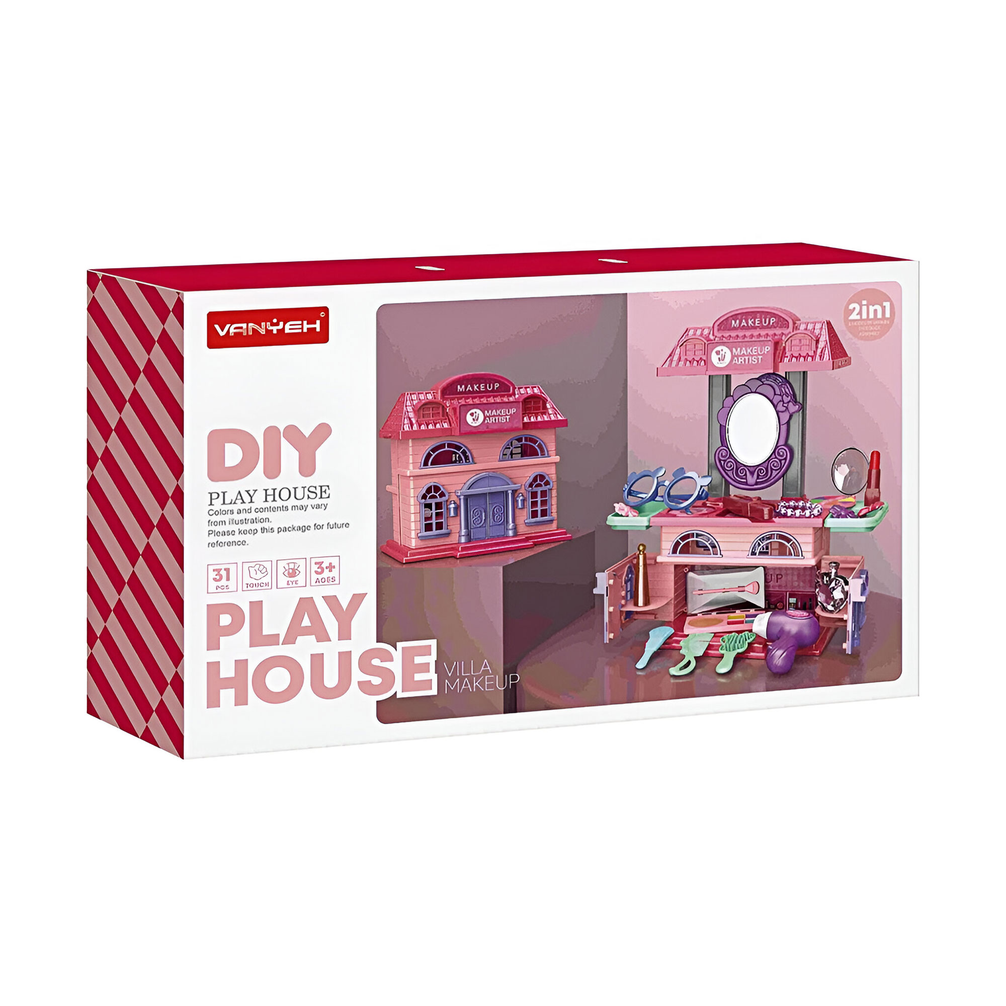 

Уцінка! Дитячий ігровий набір VANYEH Салон краси, у вигляді будинку, від 3 років (15R03)