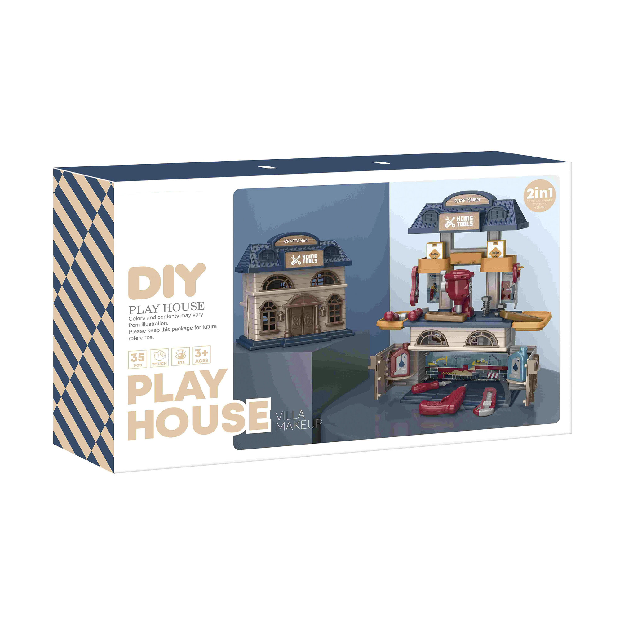 

Уцінка! Дитячий ігровий набір Майстерня, у вигляді будинку, від 3 років (15R04)