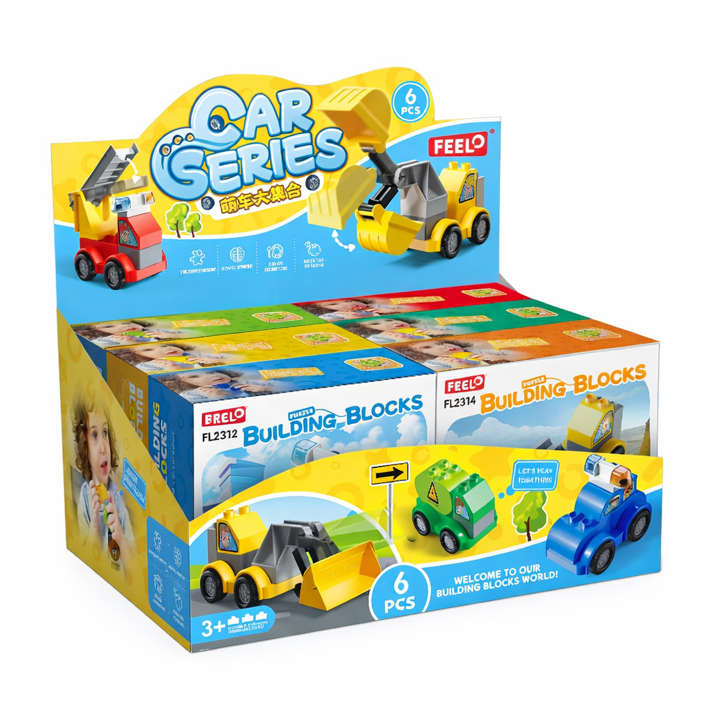 

Дитячий конструктор 6 в 1 FEELO TOYS Машиноробот, 49 деталей, від 3 років (FL2311)